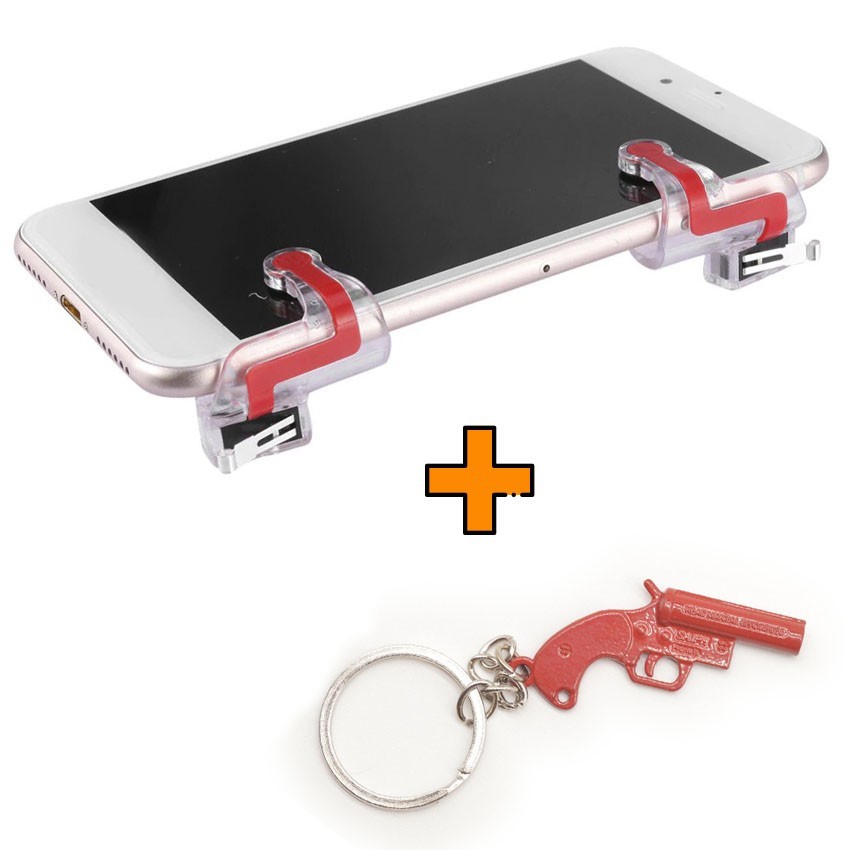 

Игровые контроллеры Marpiel MN (геймпад триггеры курки для смартфона для PUBG) + брелок Flare Gun