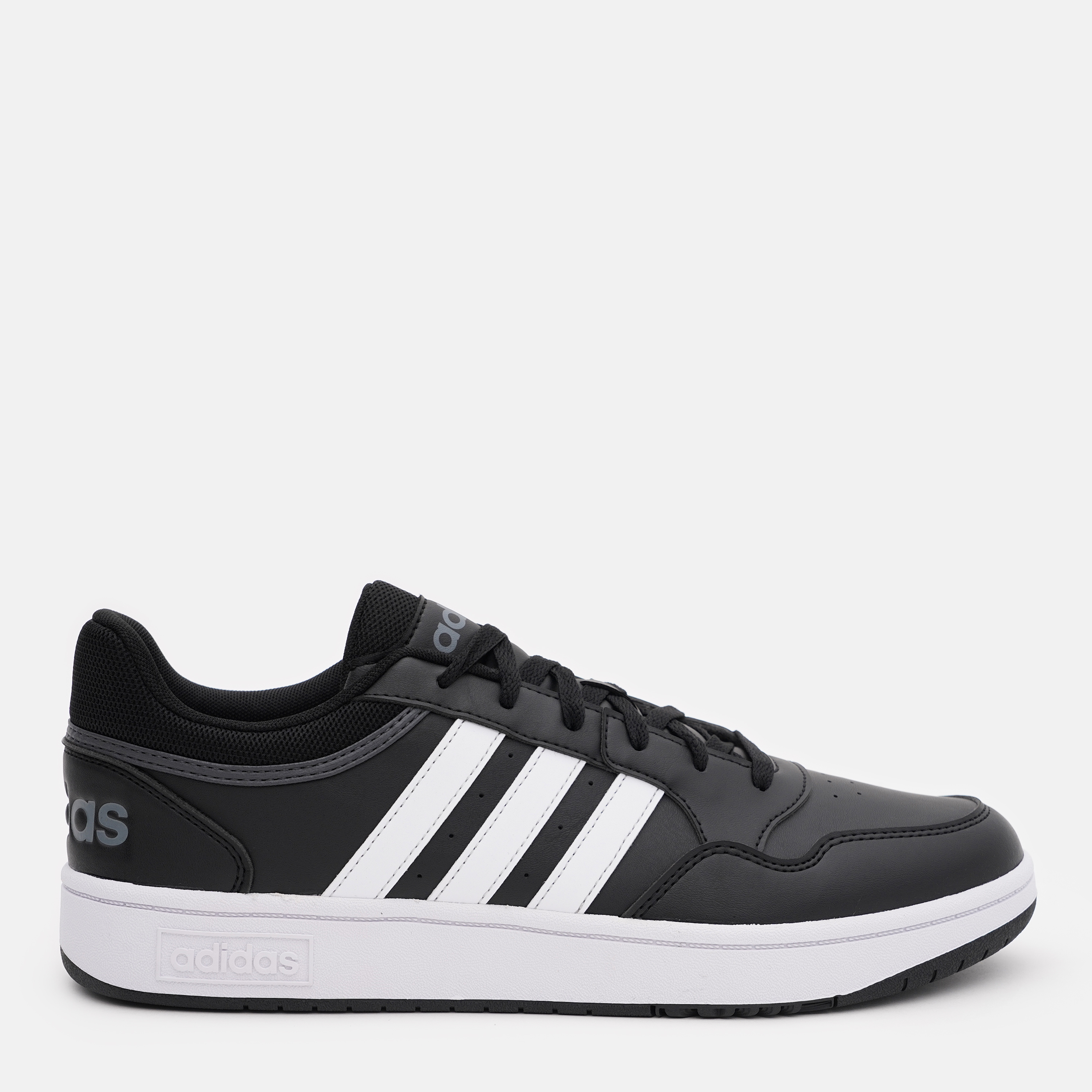 Акція на Чоловічі кеди низькі Adidas Hoops 3.0 GY5432 42 (8UK) 26.5 см Cblack/Ftwwht/Gresix від Rozetka