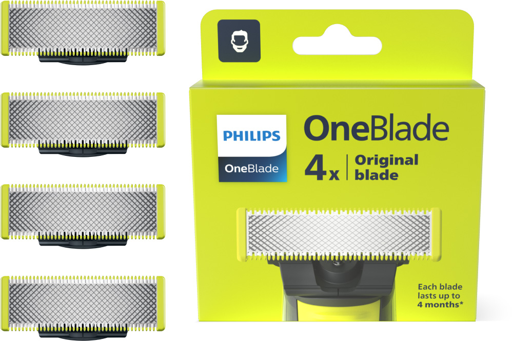 Сменные лезвия Philips OneBlade QP240/50 4 шт (8710103981565/ ...