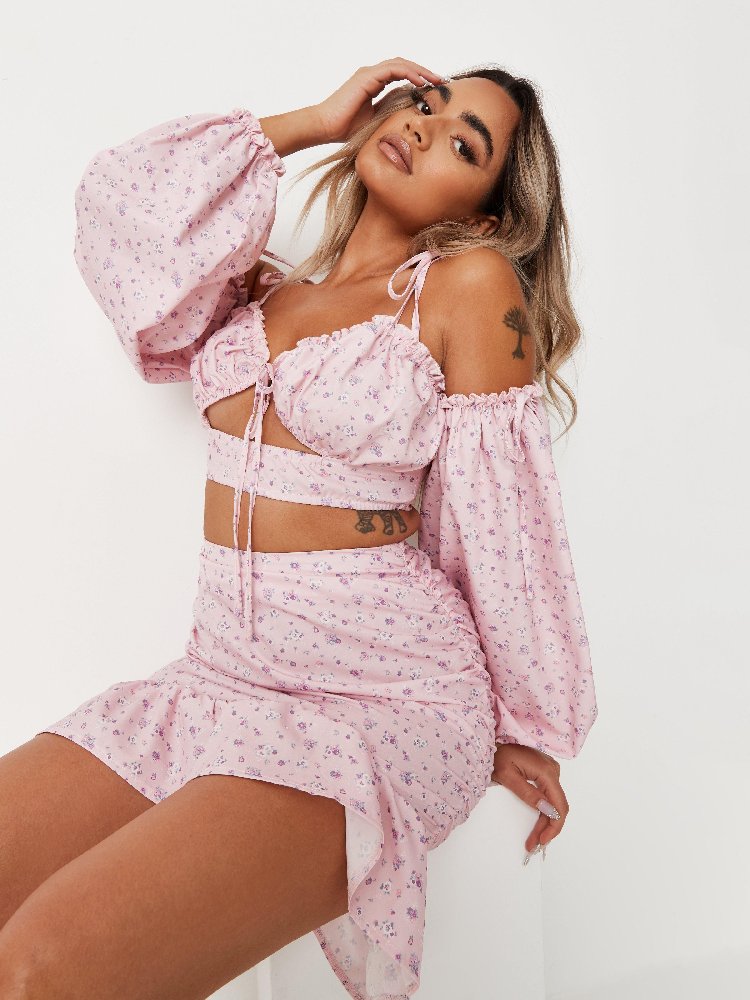 Акция на Топ жіночий Missguided GD-00063879 40 Рожевий от Rozetka