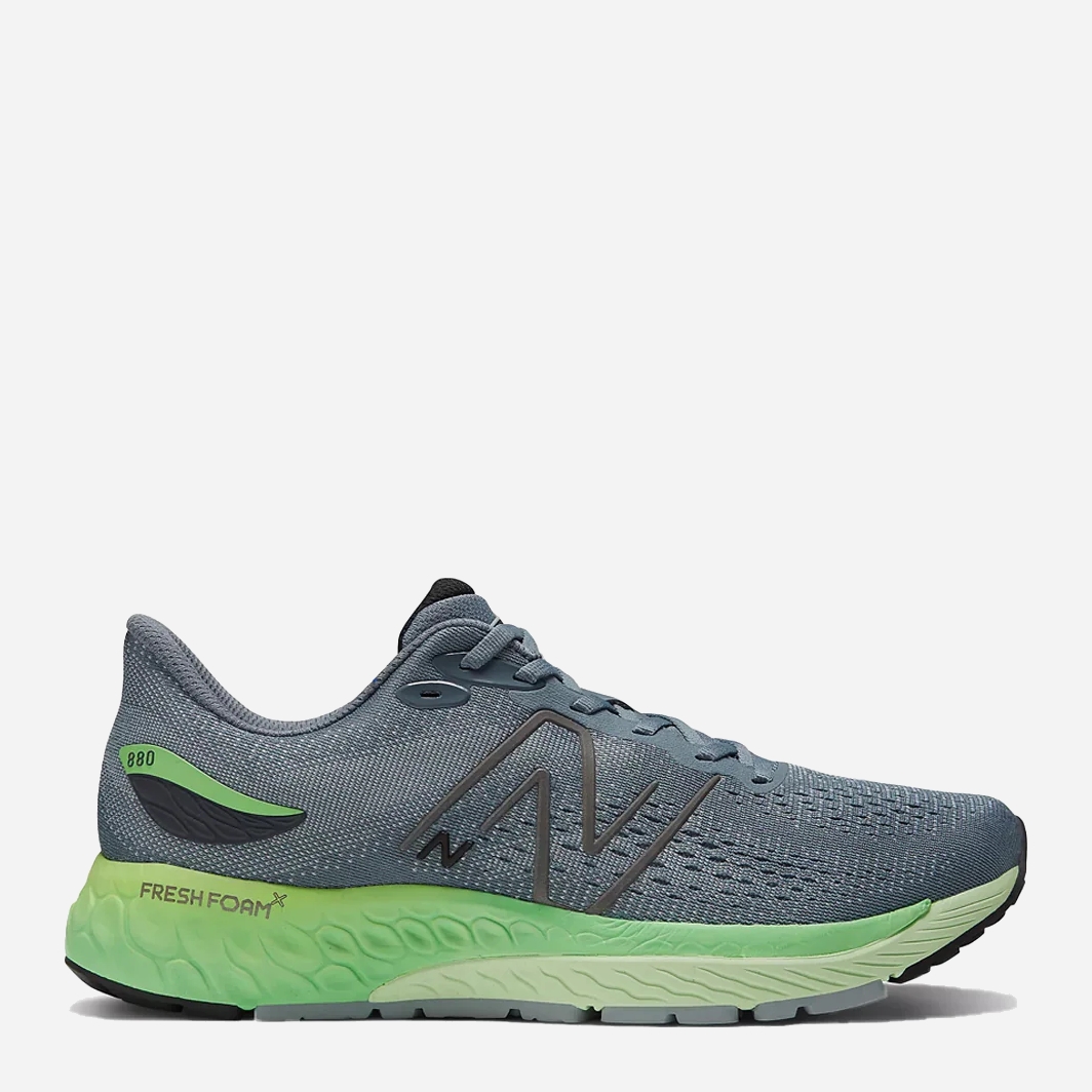 Акція на Чоловічі кросівки для бігу New Balance Fresh Foam x 880v12 M880E12 42 (8.5US) 26.5 см Сірий/Зелений від Rozetka