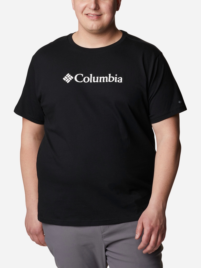 Акція на Футболка бавовняна чоловіча Columbia CSC Basic Logo Short Sleeve 1680054-010 2X Чорна від Rozetka