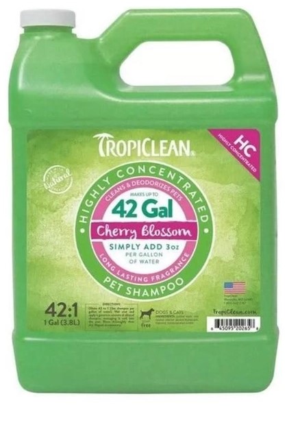 Шампунь для собак и кошек высокой концентрации Tropiclean Cherry ...