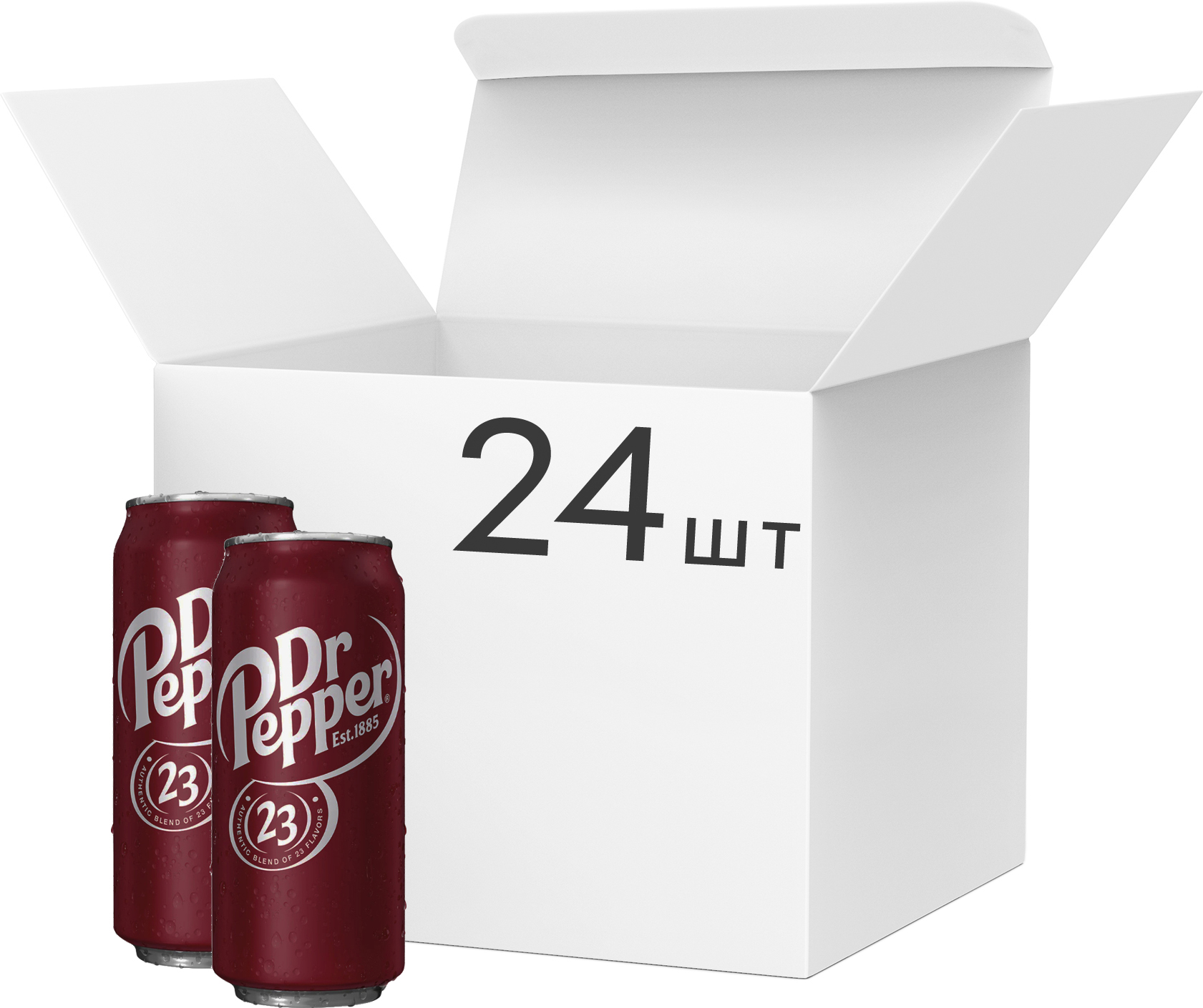 Упаковка безалкогольного напитка Dr Pepper 0.33 л х 24 банки  (8435185944245) – отзывы покупателей | ROZETKA