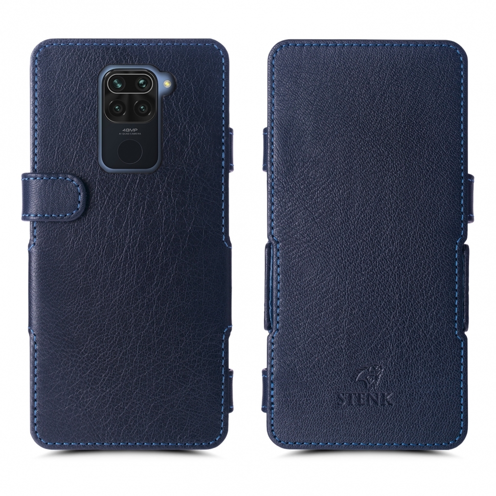 

Чехол книжка Stenk Prime для Xiaomi Redmi Note 9 Синий