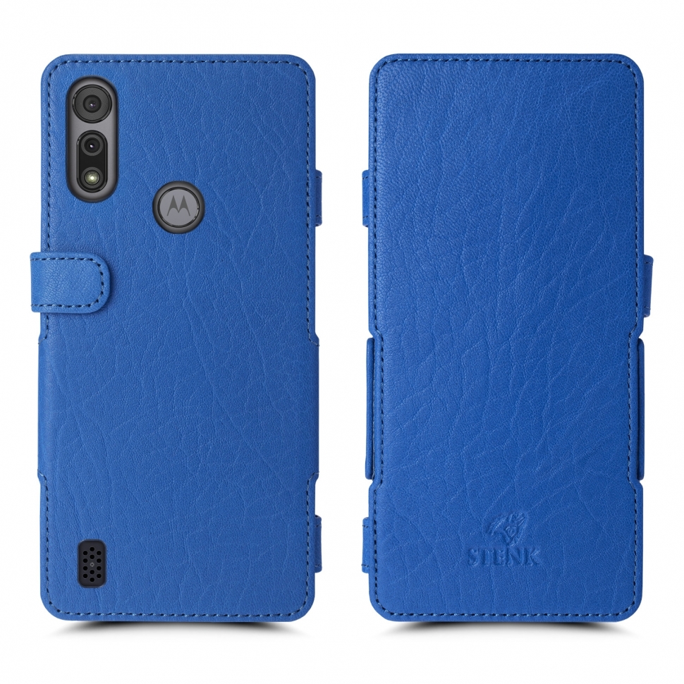 

Чехол книжка Stenk Prime для Motorola Moto E6s Ярко-синий