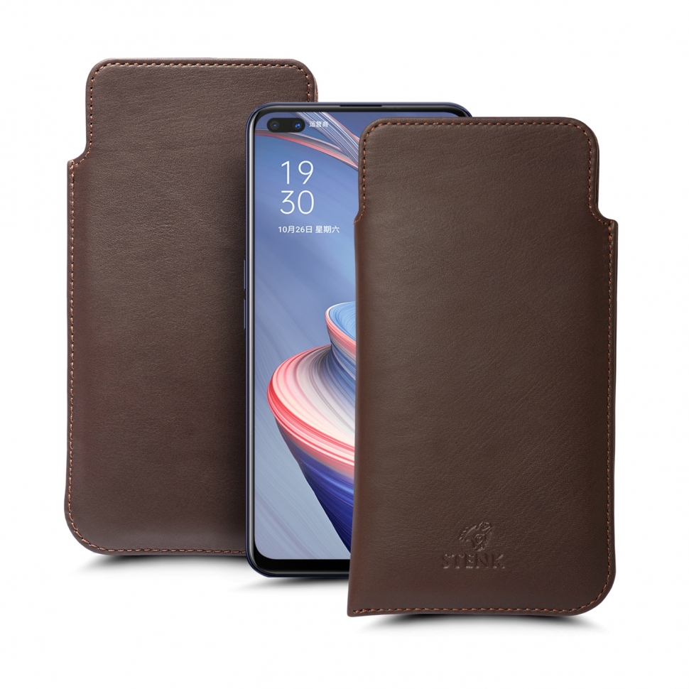 

Футляр Stenk Elegance для OPPO A92s Коричневый