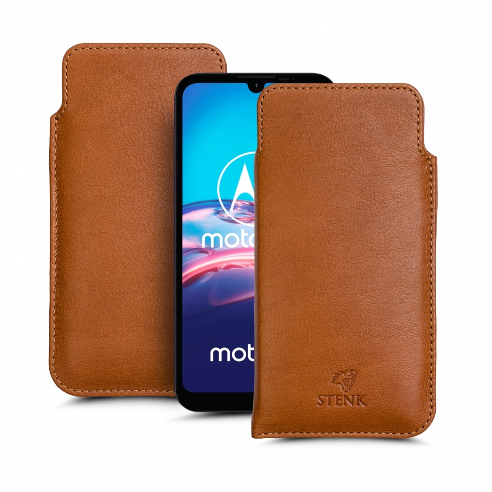 

Футляр Stenk Elegance для Motorola Moto E6s Camel