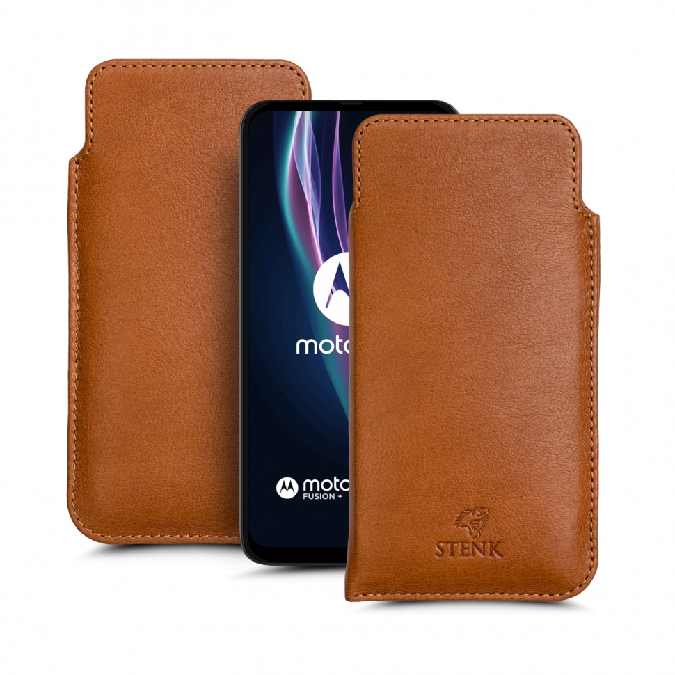 

Футляр Stenk Elegance для Motorola One Fusion Plus Camel