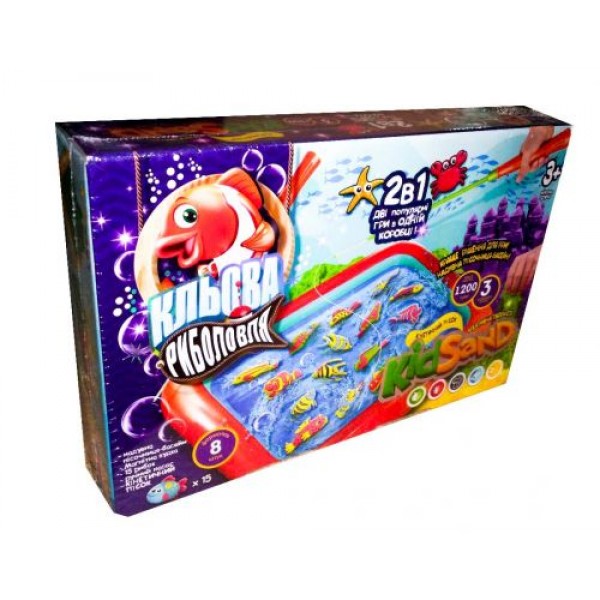 

Игра большая 2 в 1 "Клевая рыбалка + KidSand" (укр) KRKS-01-01U TRG-21193