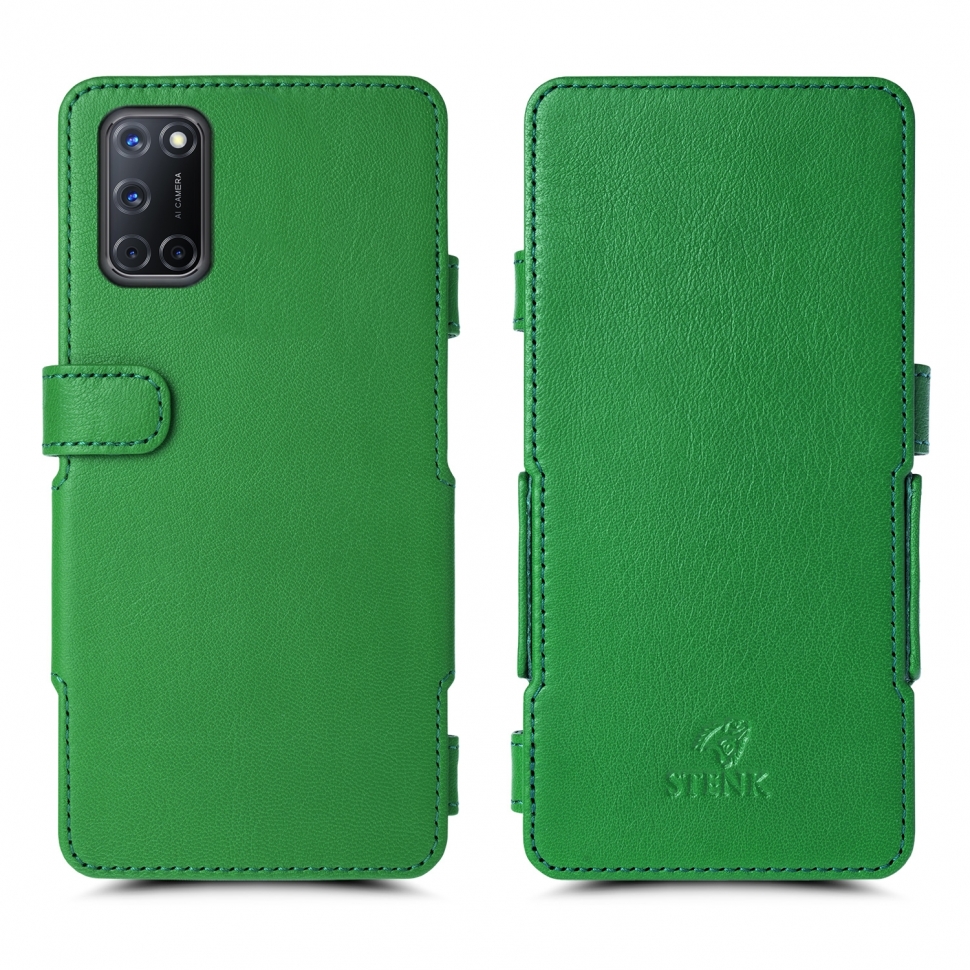 

Чехол книжка Stenk Prime для OPPO A52 Зелёный