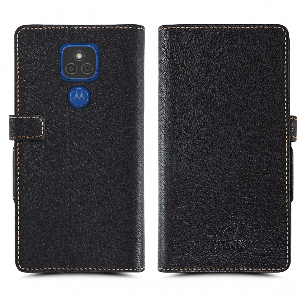 

Чехол книжка Stenk Wallet для Motorola Moto E7 Plus Чёрный