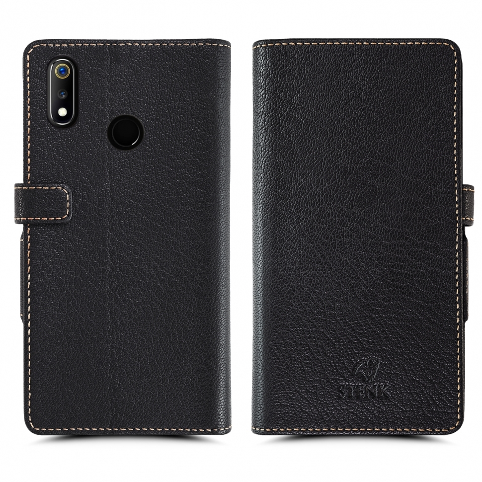 

Чехол книжка Stenk Wallet для Realme 3 Чёрный