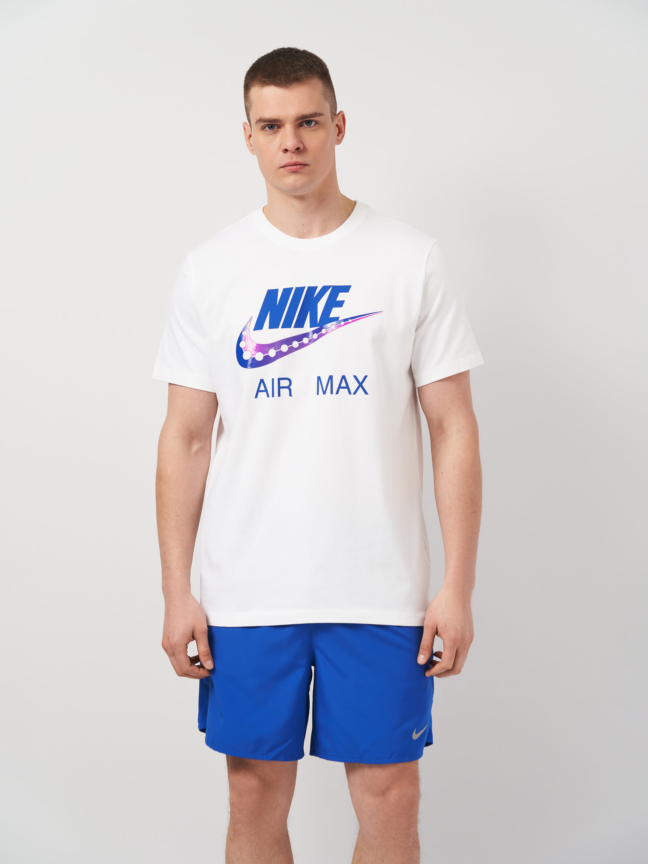 Акція на Футболка довга чоловіча Nike U Nsw Tee Am Day Futura FQ3754-100 M Біла від Rozetka