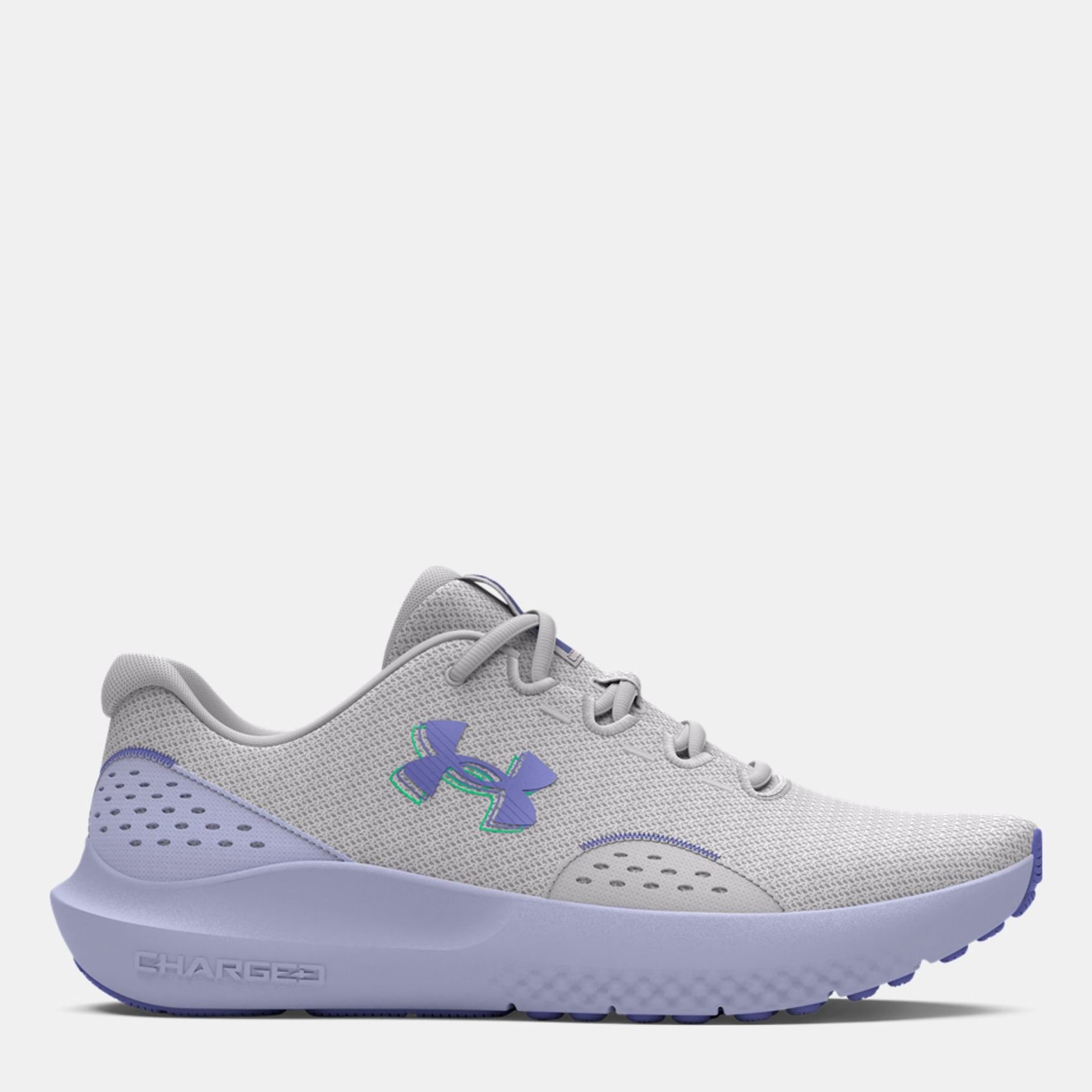 Акція на Жіночі кросівки для бігу Under Armour Charged Surge 4 3027007-101 37.5 (6.5US) 23.5 см Сірі від Rozetka