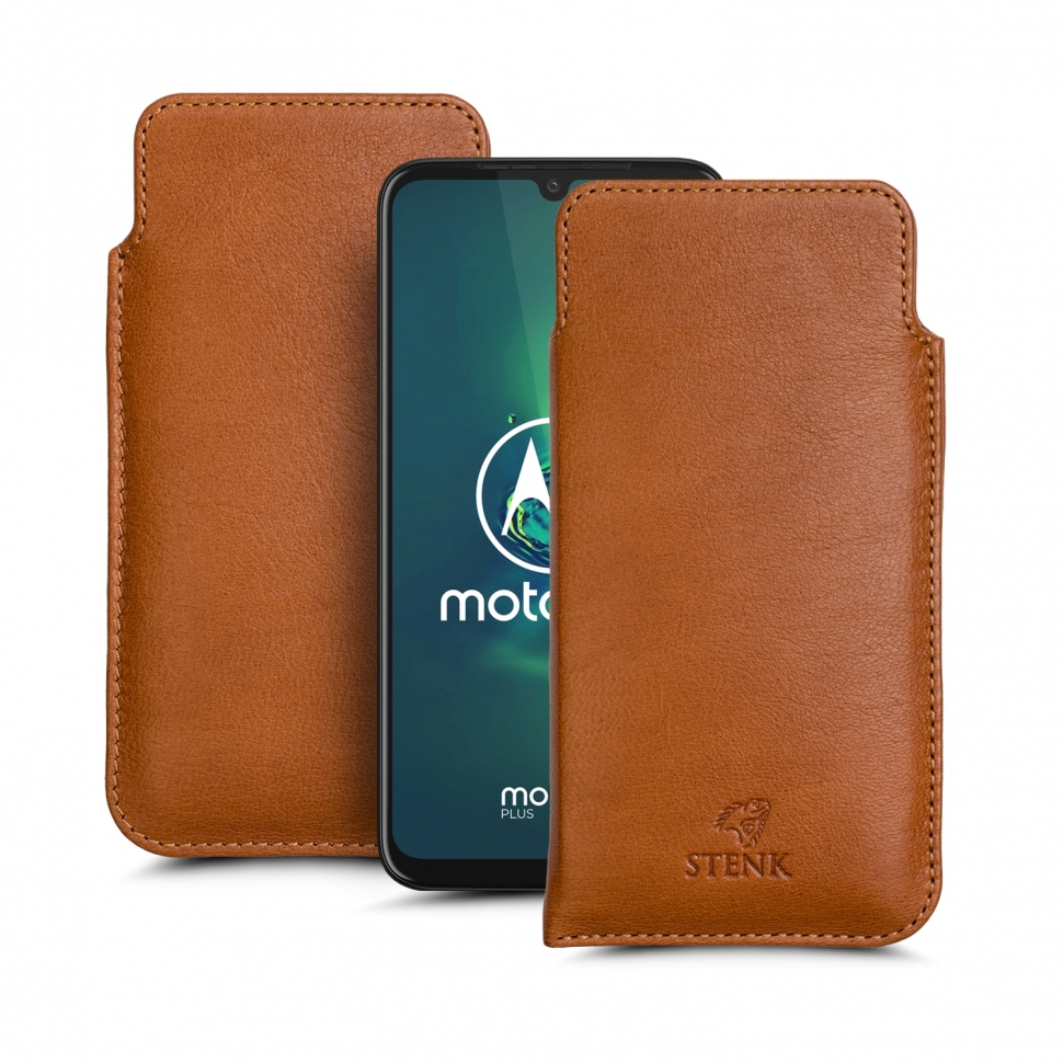 

Футляр Stenk Elegance для Motorola Moto G8 Plus Camel