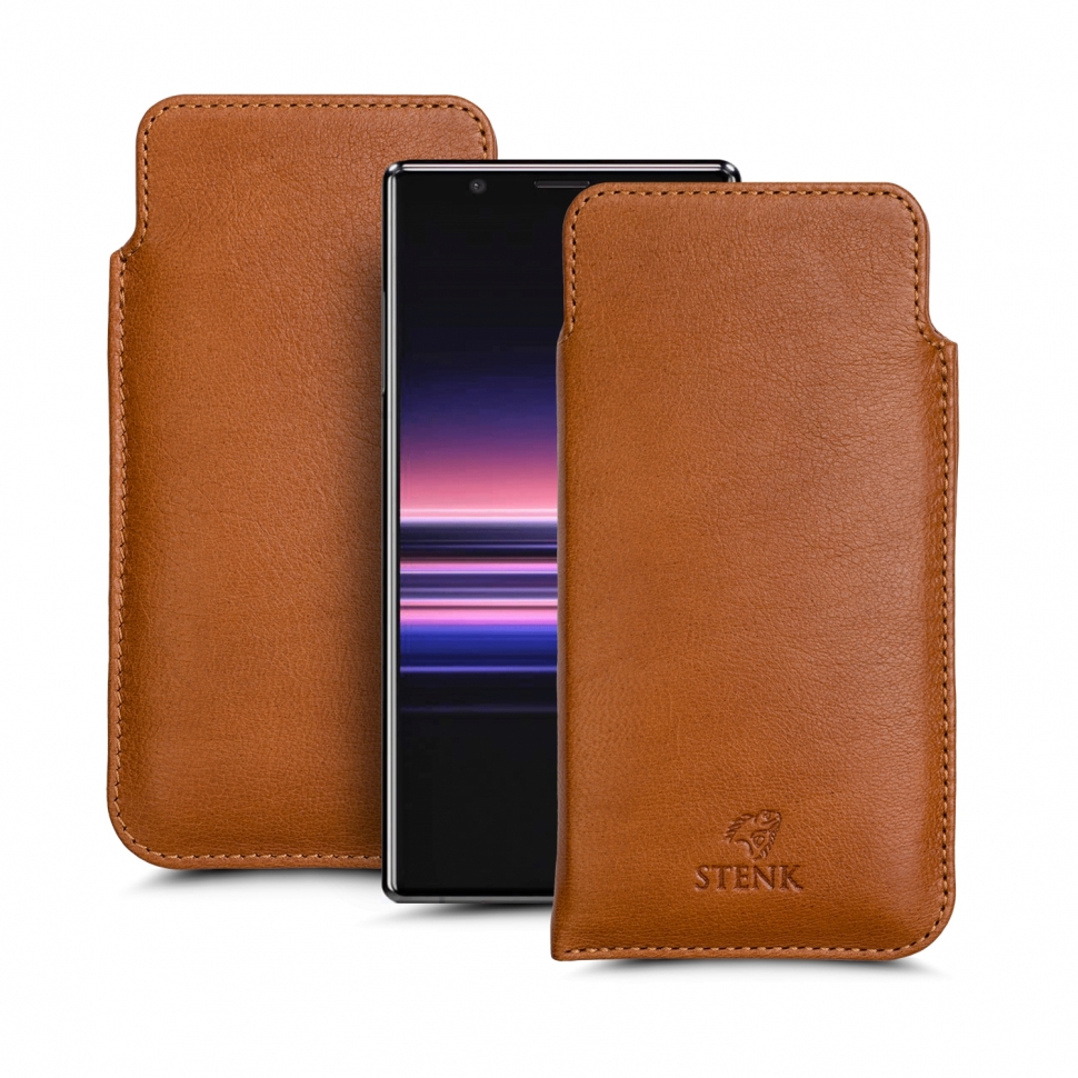 

Футляр Stenk Elegance для Sony Xperia 5 Camel