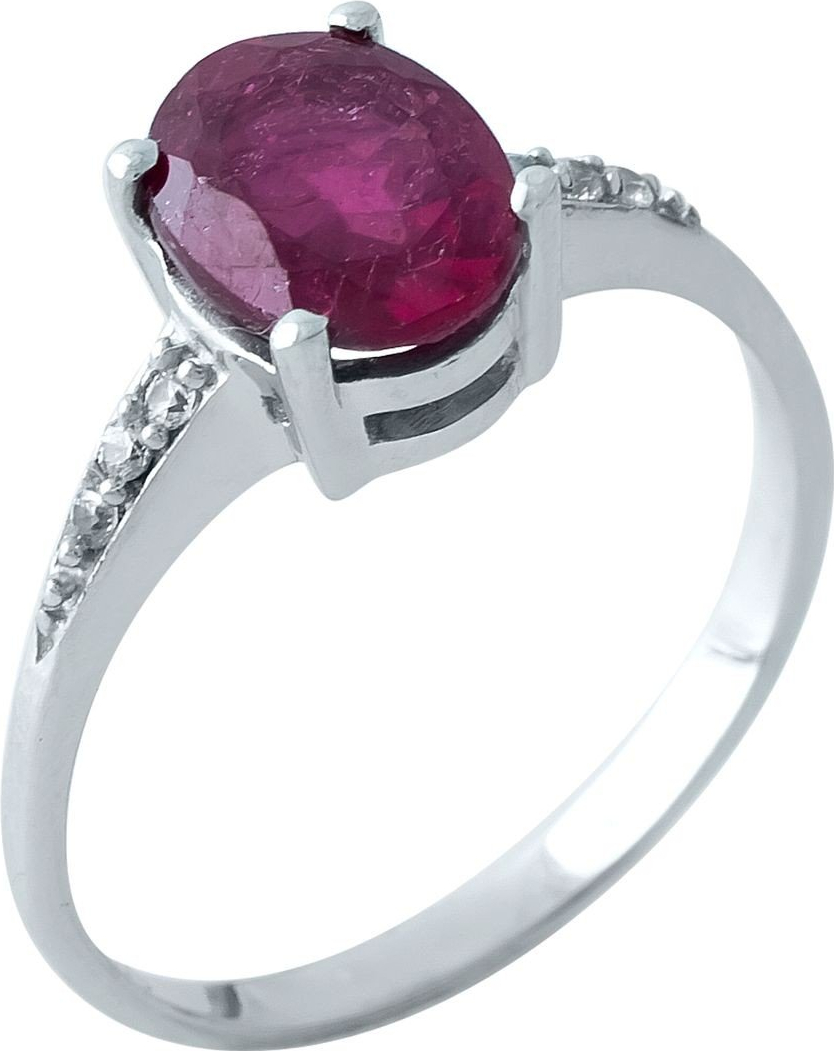 

Серебряное кольцо SilverBreeze с натуральным рубином 0503158 17.5 размер, 17.5 размер