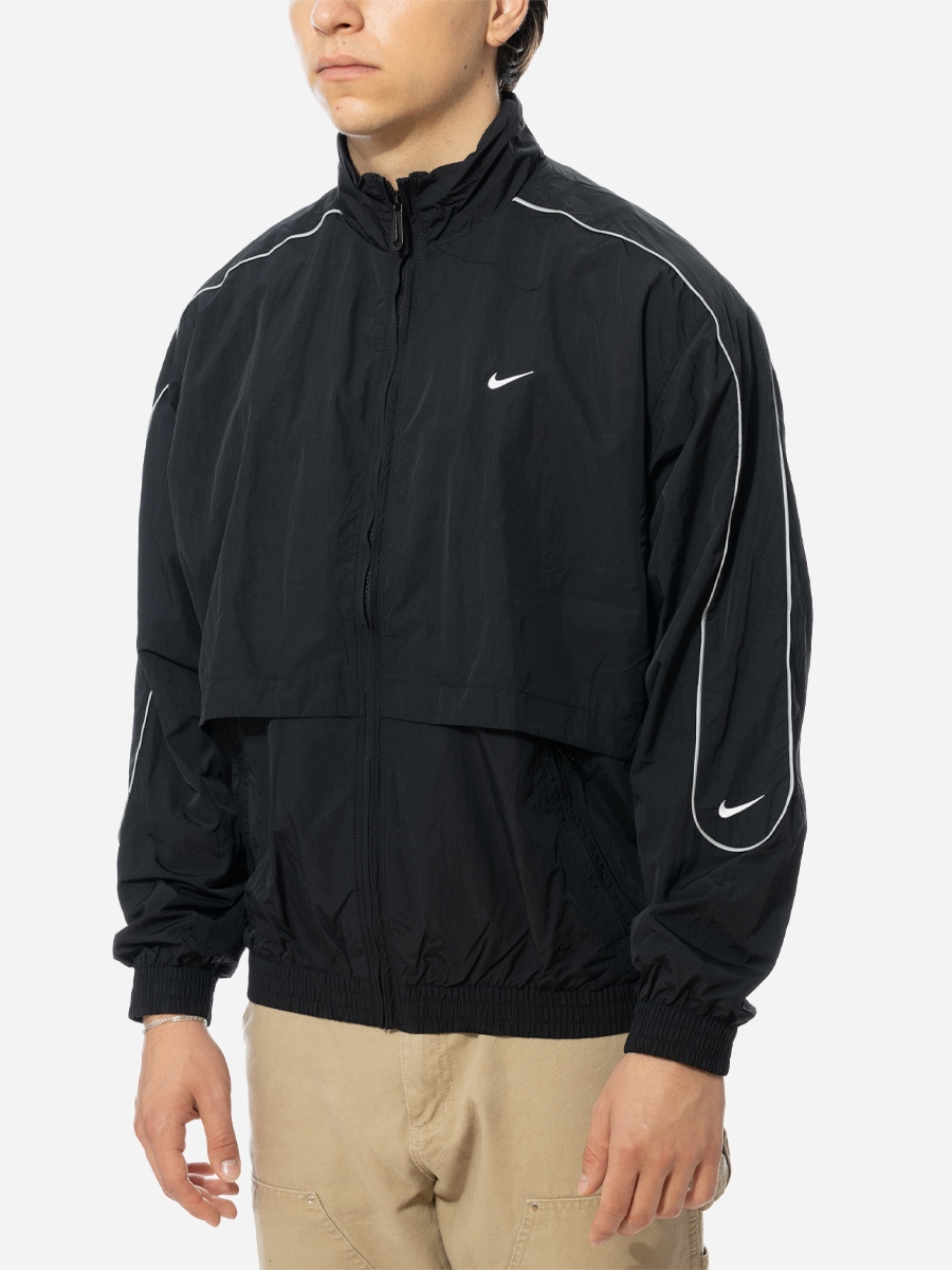 Спортивная ветровка мужская Nike Solo Swoosh Woven Track Jacket "Black ...