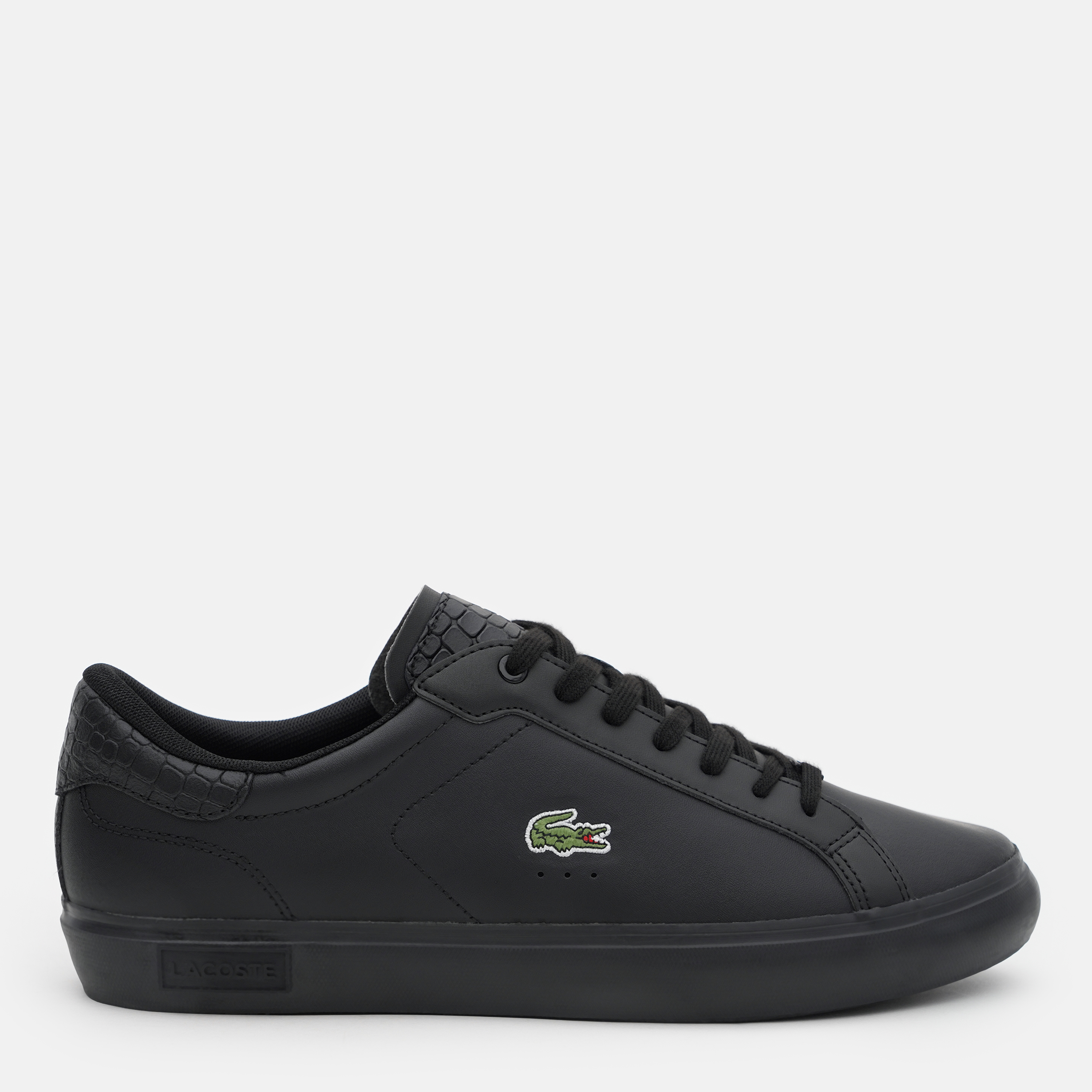 Акція на Чоловічі кеди низькі Lacoste Powercourt 741SMA0030-02H 44 (T9.5) 27.1 см Чорні від Rozetka