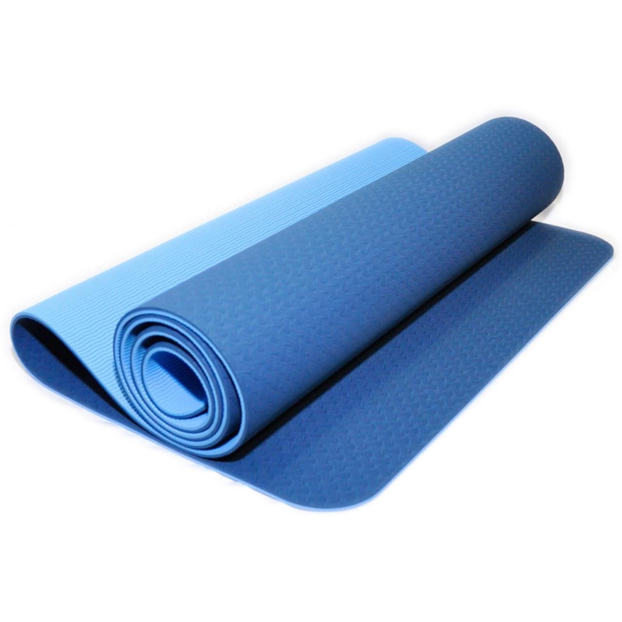 Коврик для фитнеса и йоги двухслойный 180х61х0,6 см Blue 11730481 ...