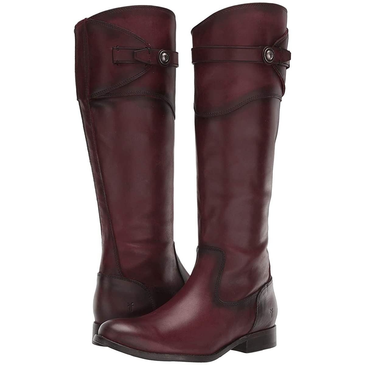 

Сапоги женские Frye Molly Button Tall Бордовый размер 38