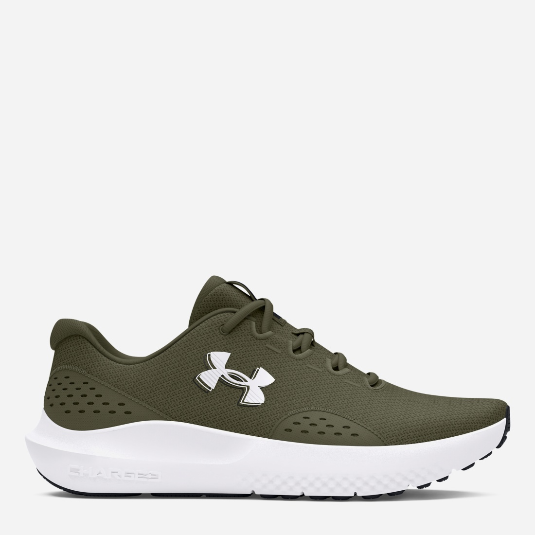 Акція на Чоловічі кросівки для бігу Under Armour Charged Surge 4 3027000-301 41 (8US) 26 см Оливкові від Rozetka