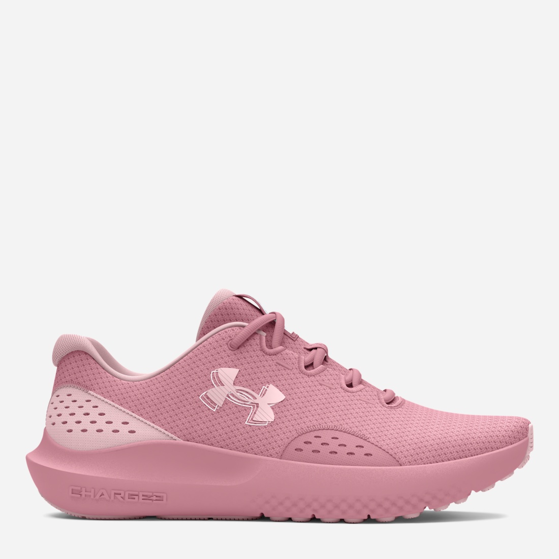 Акція на Жіночі кросівки для бігу Under Armour Charged Surge 4 3027007-600 40.5 (9US) 26 см Рожеві від Rozetka