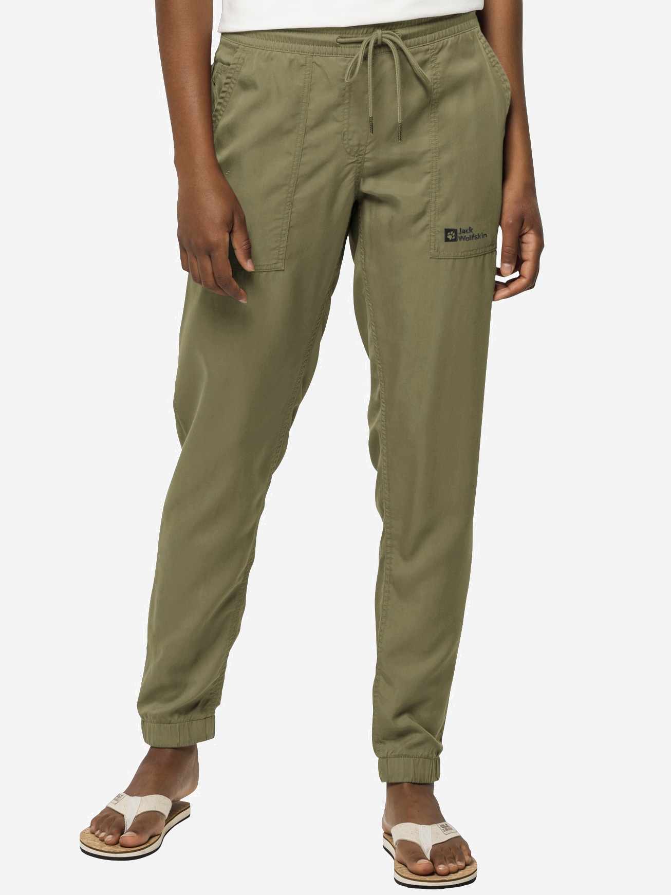 Акція на Штани жіночі Jack Wolfskin Mojave Pants W 1504752-4511 XS Хакі від Rozetka