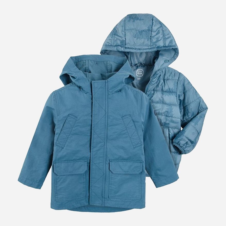 Акция на Дитячий демісезонний комплект (парка + куртка) для хлопчика Cool Club COB2410101-00 92 см Різнокольоровий от Rozetka