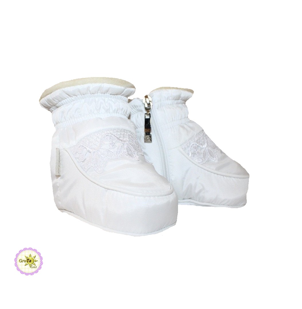 

Пинетки GreTa Lux сапожки 2 - 3 года 15 см белые