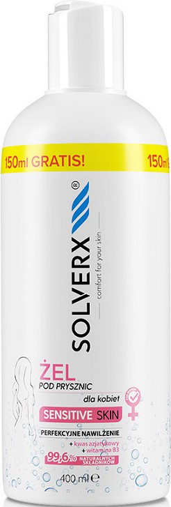 Гель для душа Solverx Sensitive Skin for Women для чувствительной кожи ...