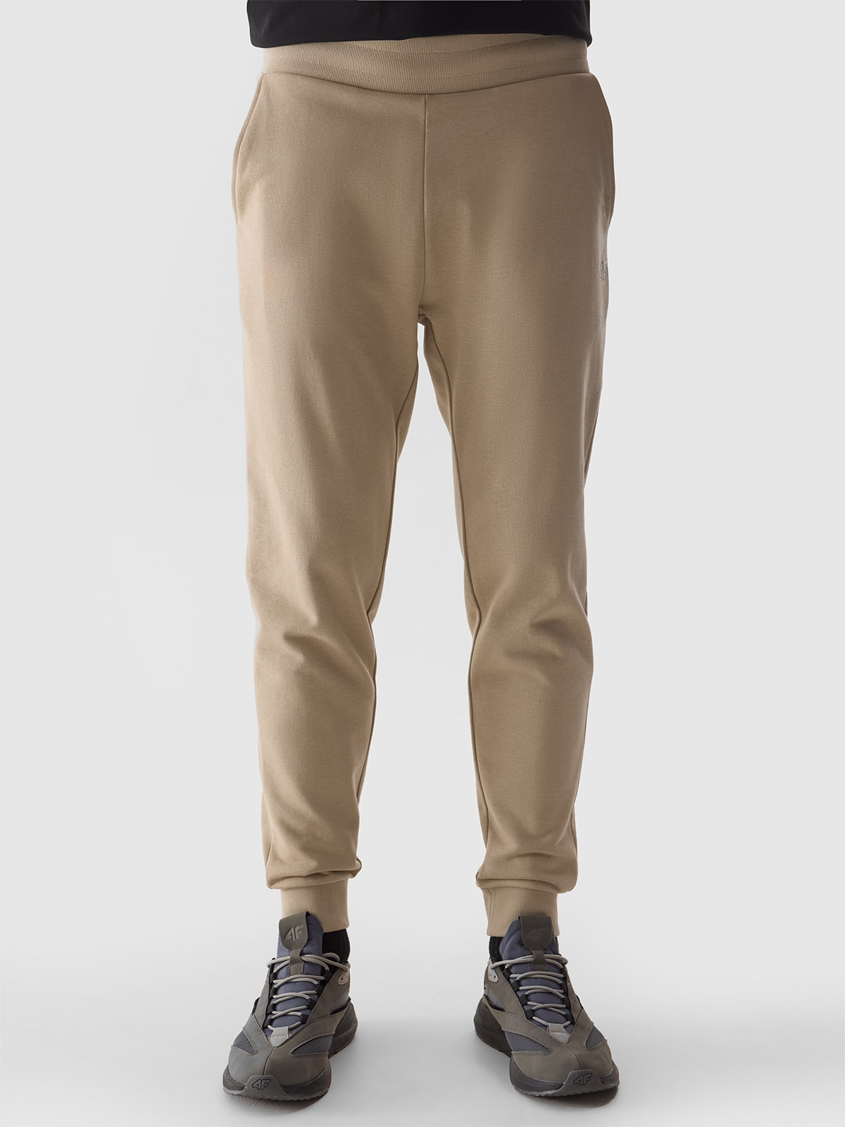 Акція на Спортивні штани чоловічі 4F Trousers Cas M603 4FWSS24TTTROM603-83S 2XL Бежеві від Rozetka