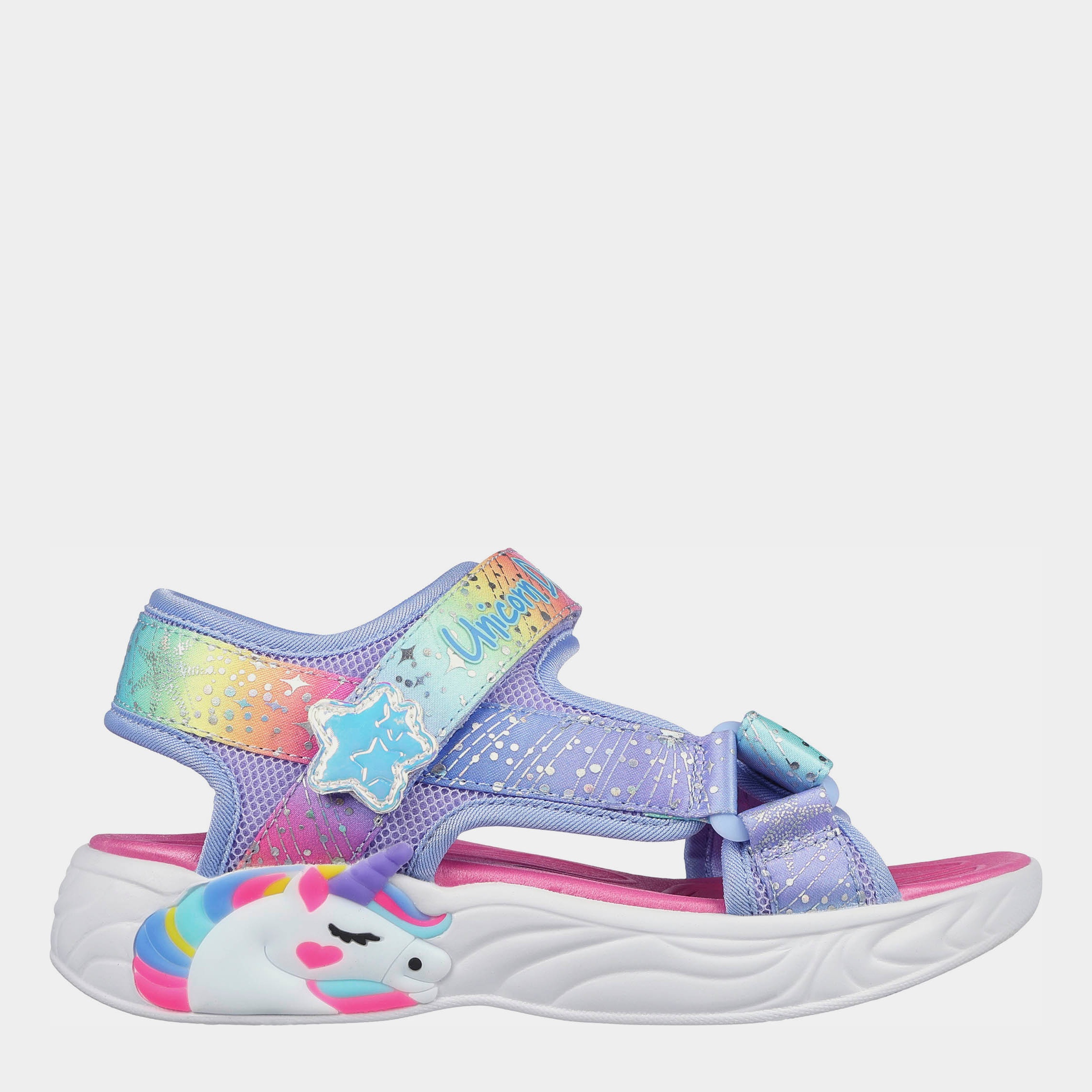 Акція на Дитячі сандалії для дівчинки Skechers Unicorn Dreams - Majestic 302682L BLMT 34 Сині від Rozetka