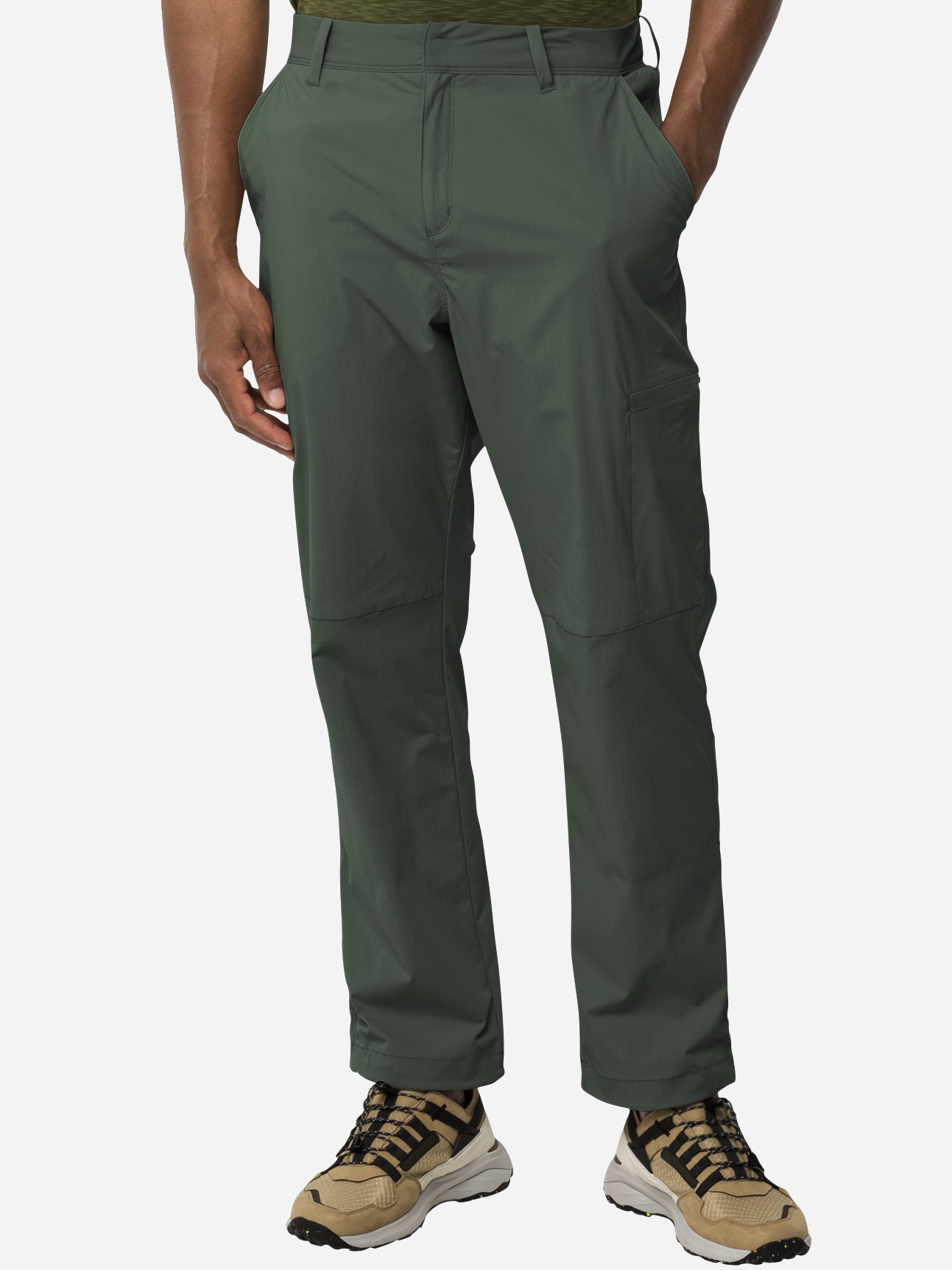 Акція на Спортивні штани чоловічі Jack Wolfskin TEXADRI STRETCH RIPSTOP 1508371-4311 48 Зелені від Rozetka