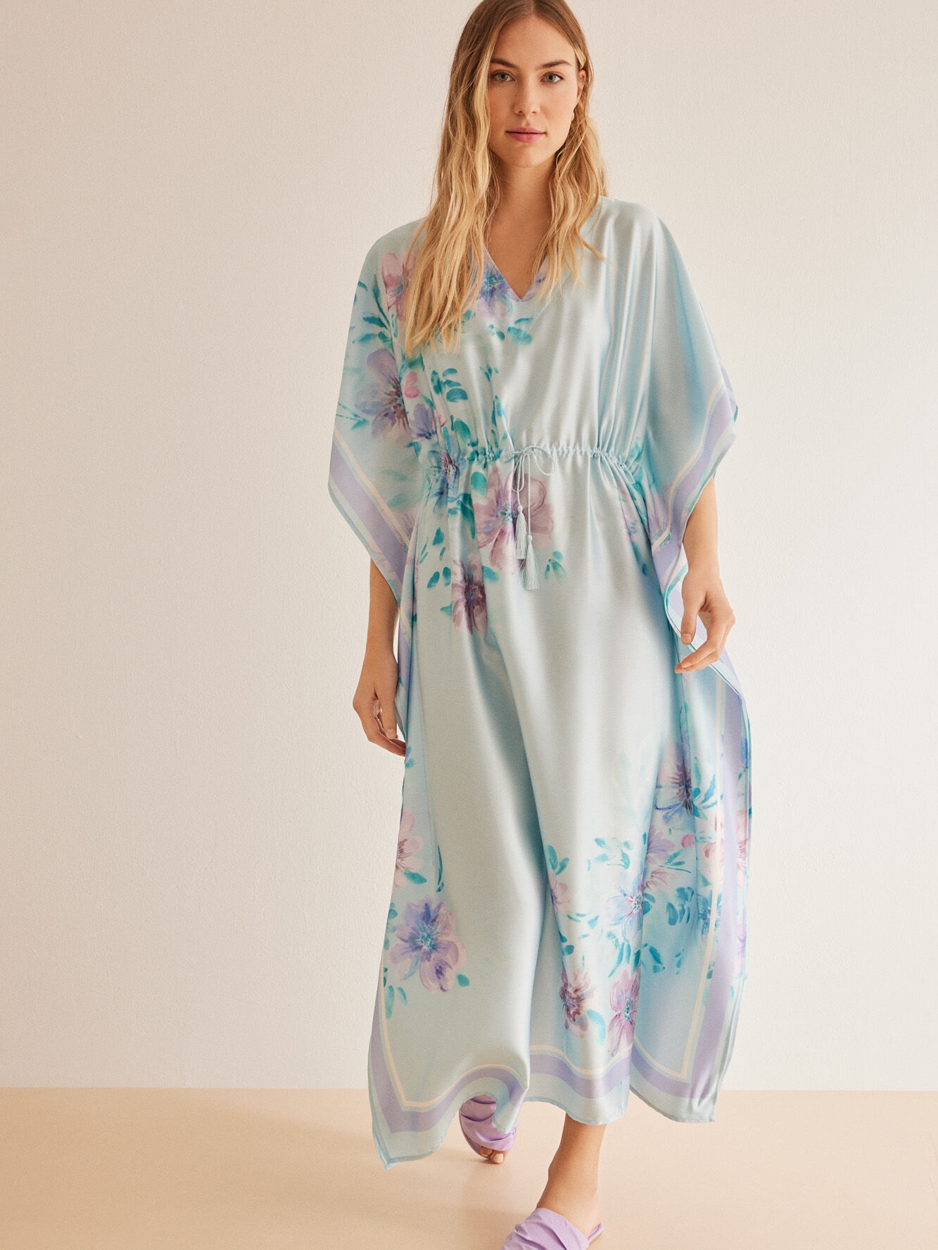 Акція на Нічна сорочка жіноча Women'Secret Rm Kaftan Dress 3637224-89 M Принтована від Rozetka