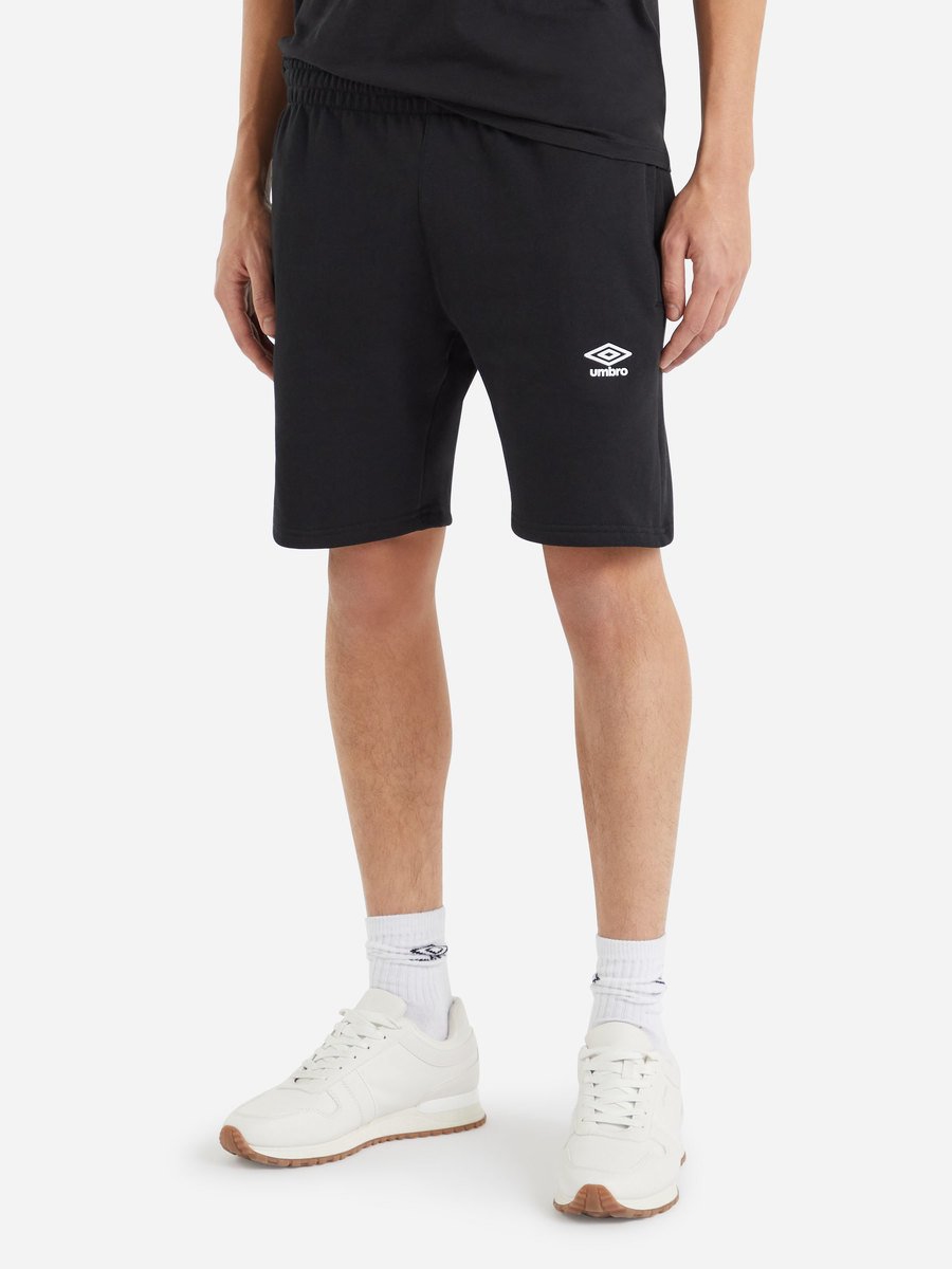 Акція на Шорти чоловічі бавовняні короткі Umbro Fleece Short 66414U-060 M Чорні від Rozetka