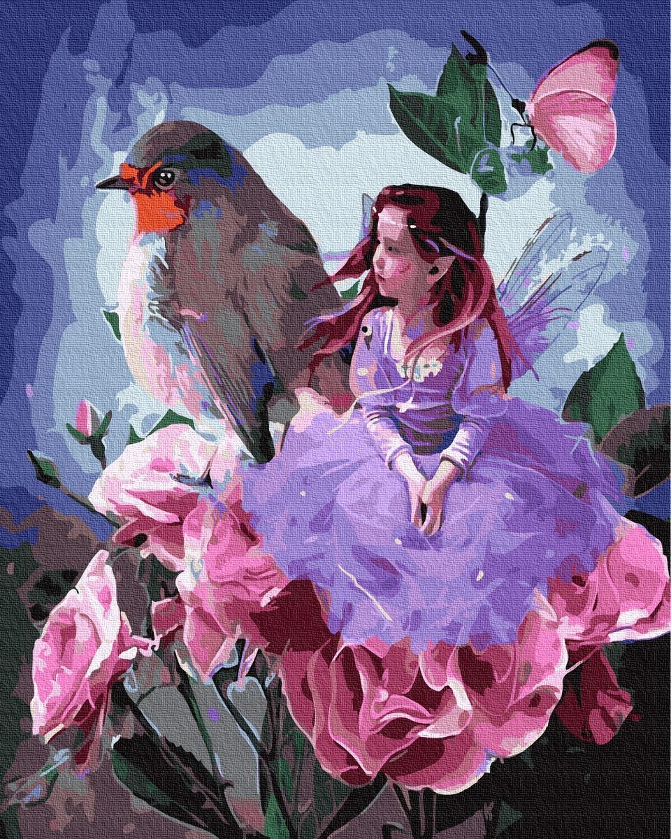 

Картина по Номерам Девочка с птицей 40х50см RainbowArt GX31686
