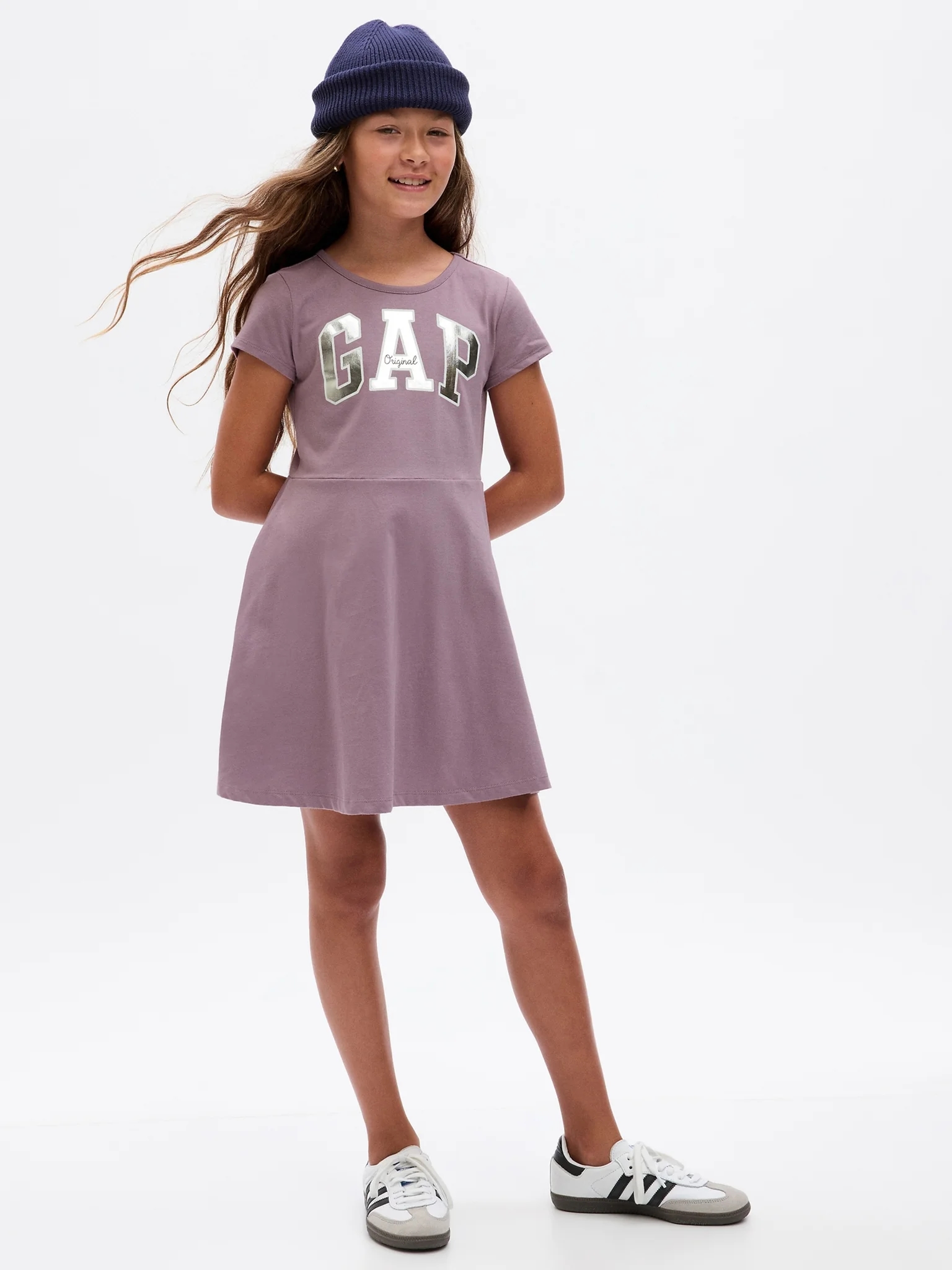 Акція на Дитяча літня сукня для дівчинки GAP 792417-01 114-134 см Фіолетова від Rozetka