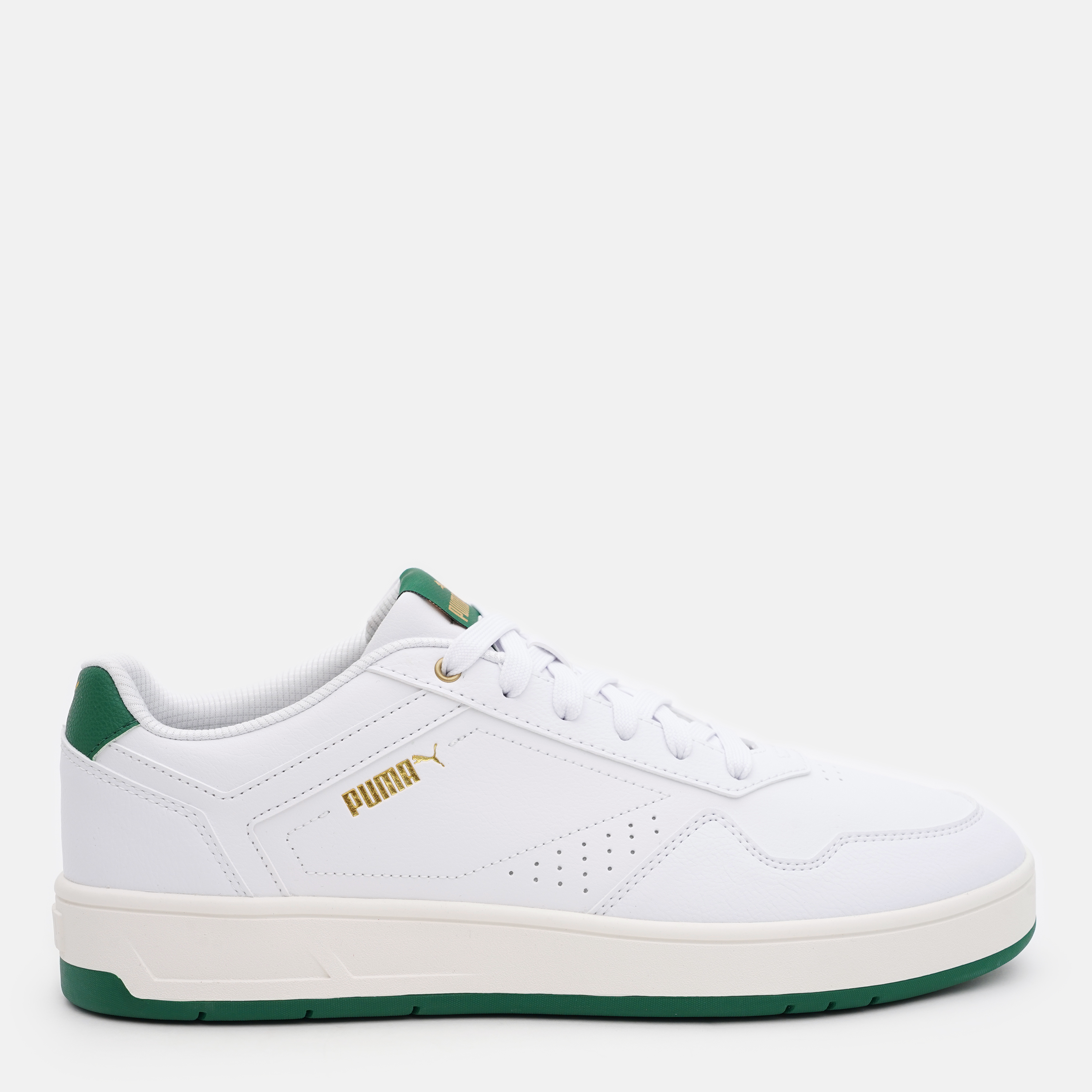 Акція на Чоловічі кеди низькі Puma Court Classic 39501803 42.5 (8.5UK) 27.5 см White-Vine-Gold від Rozetka