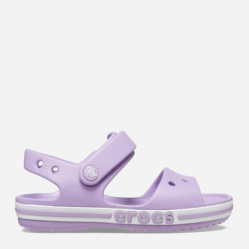 Акція на Дитячі сандалії для дівчинки Crocs 205400-5PR 32-33 (J1) Світло-фіолетові від Rozetka