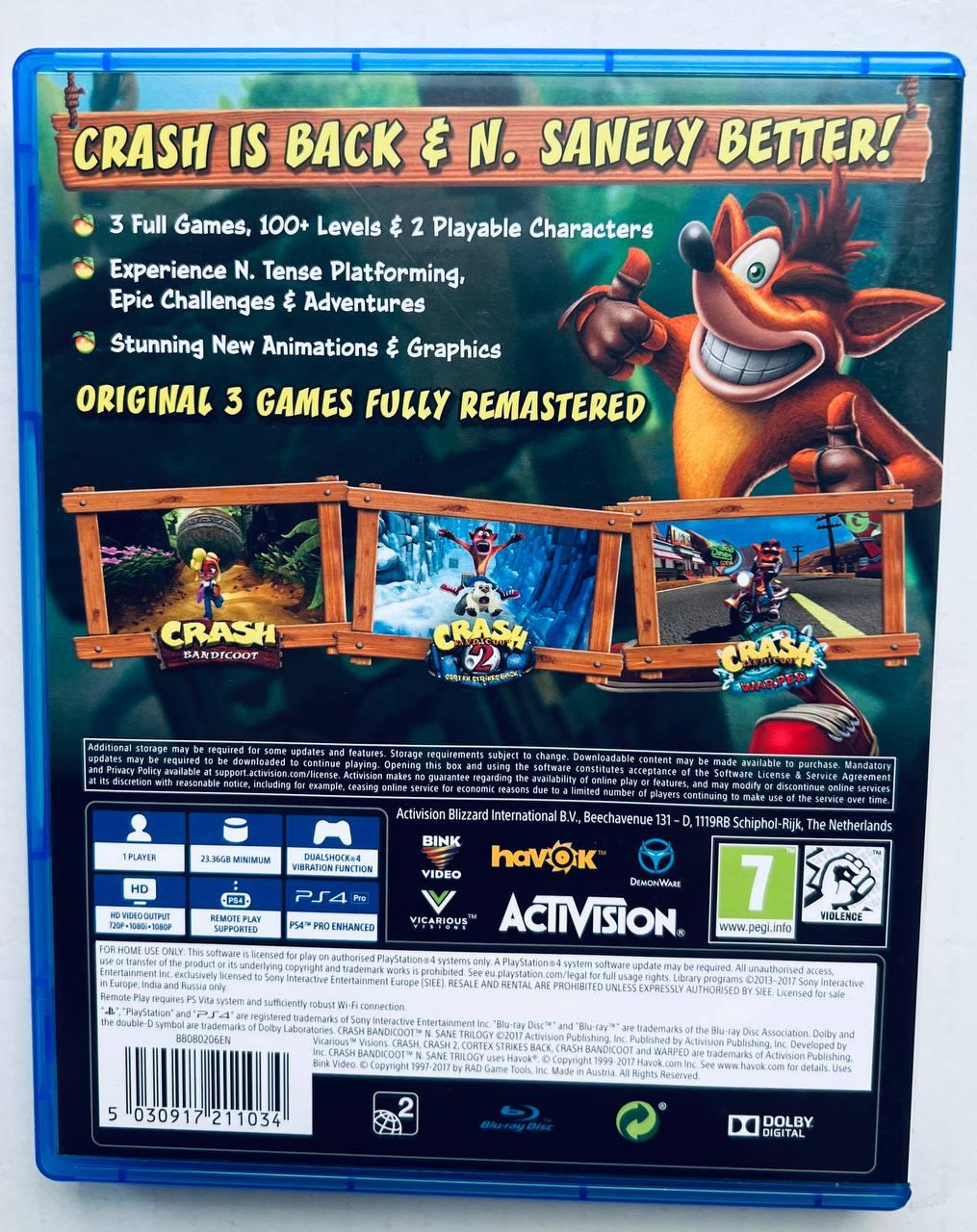 Игры на PlayStation 4 серии Crash купить в ROZETKA: отзывы, цена в Киеве,  Украине