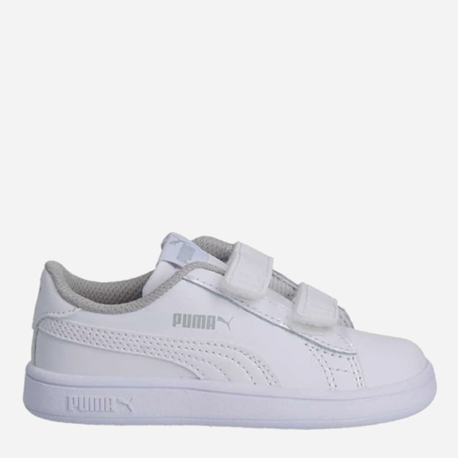 Акція на Дитячі кеди для дівчинки Puma Smash v2 36517402 23 Puma White-Puma White від Rozetka