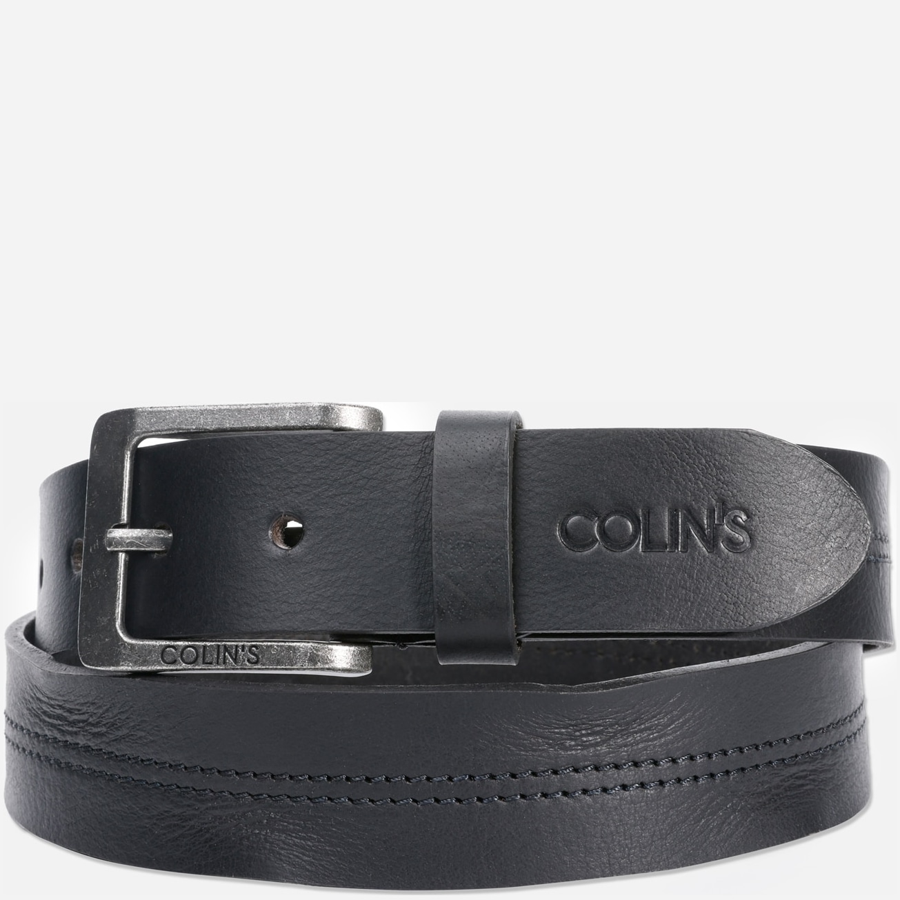 Акція на Ремінь чоловічий з натуральної шкіри Colin's CL1067430-BLK 95 см Black від Rozetka