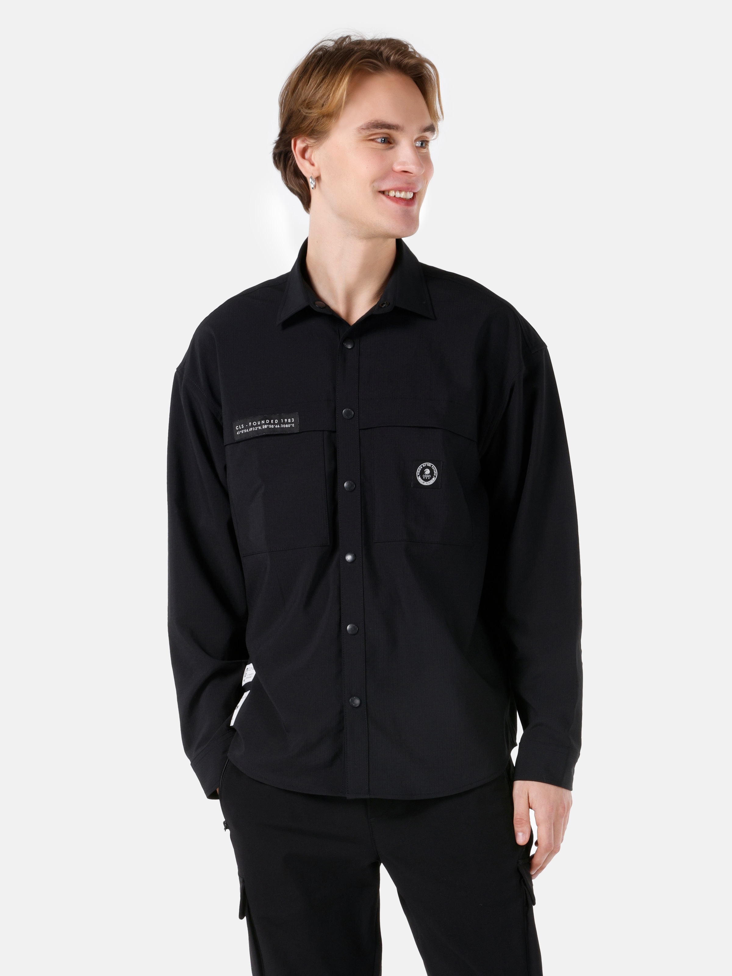 Сорочка чоловіча Colin's CL1068193-BLK L Чорна від Rozetka на платформі USKIDKA Акція на Сорочка чоловіча Colin's CL1068193-BLK L Чорна від Rozetka