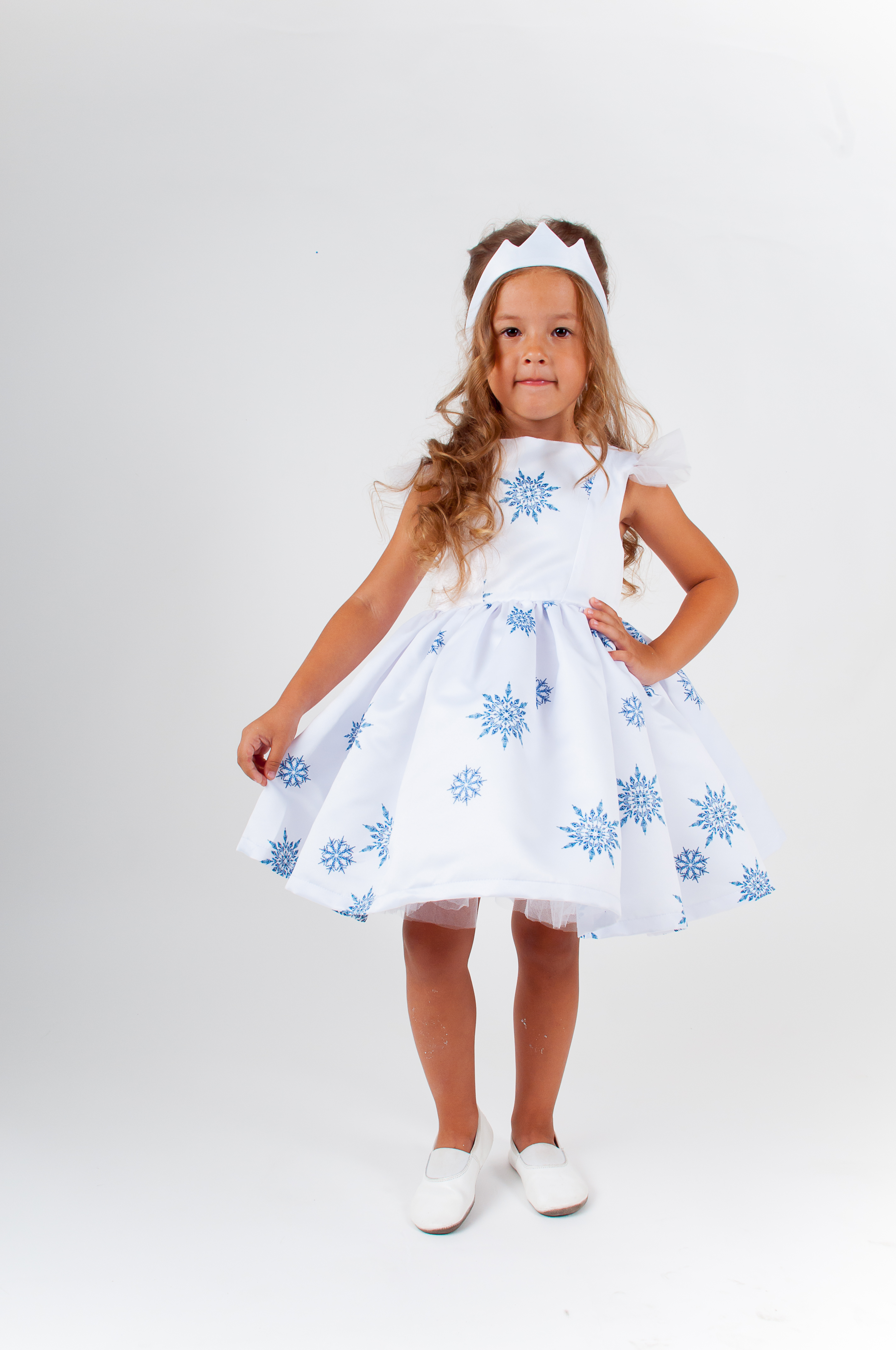 

Снежинка "Нежная" костюм для девочки Colombina Kids 104 см