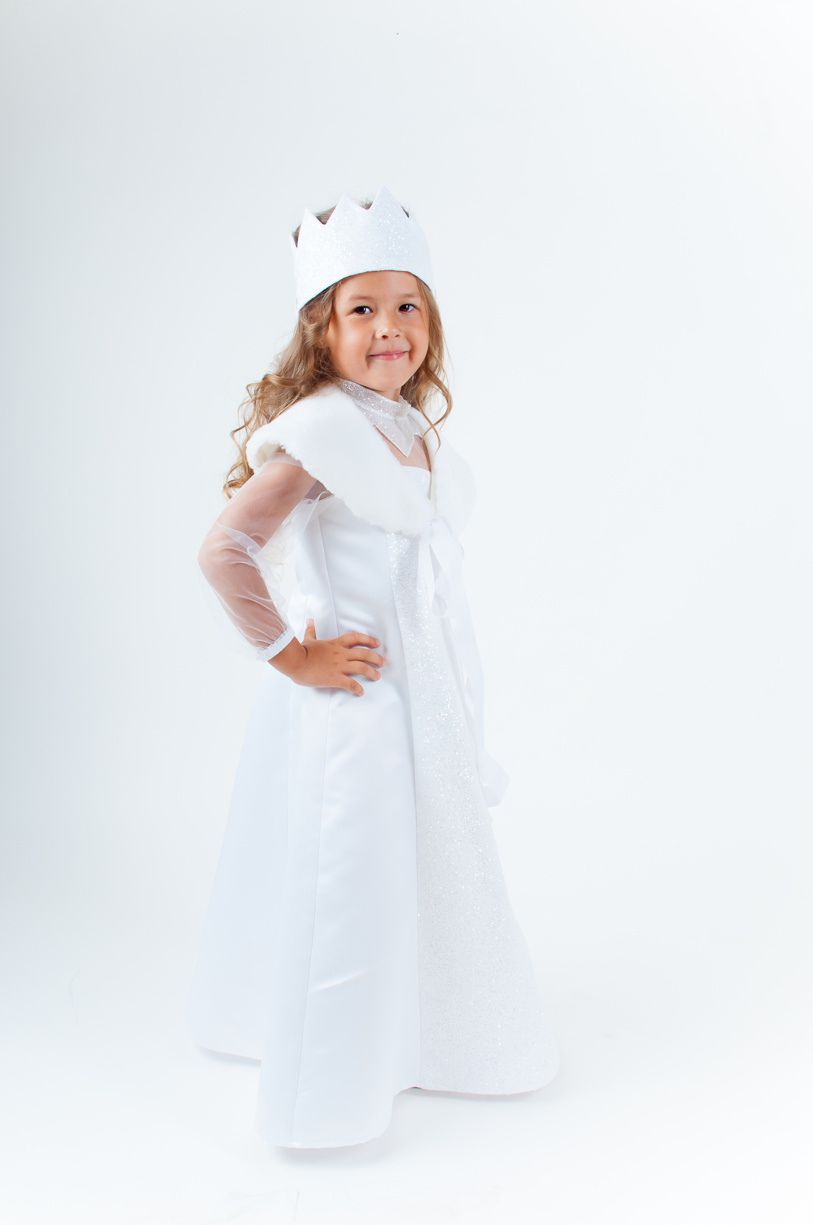 

Снежная королева костюм для девочки Colombina Kids 104 см