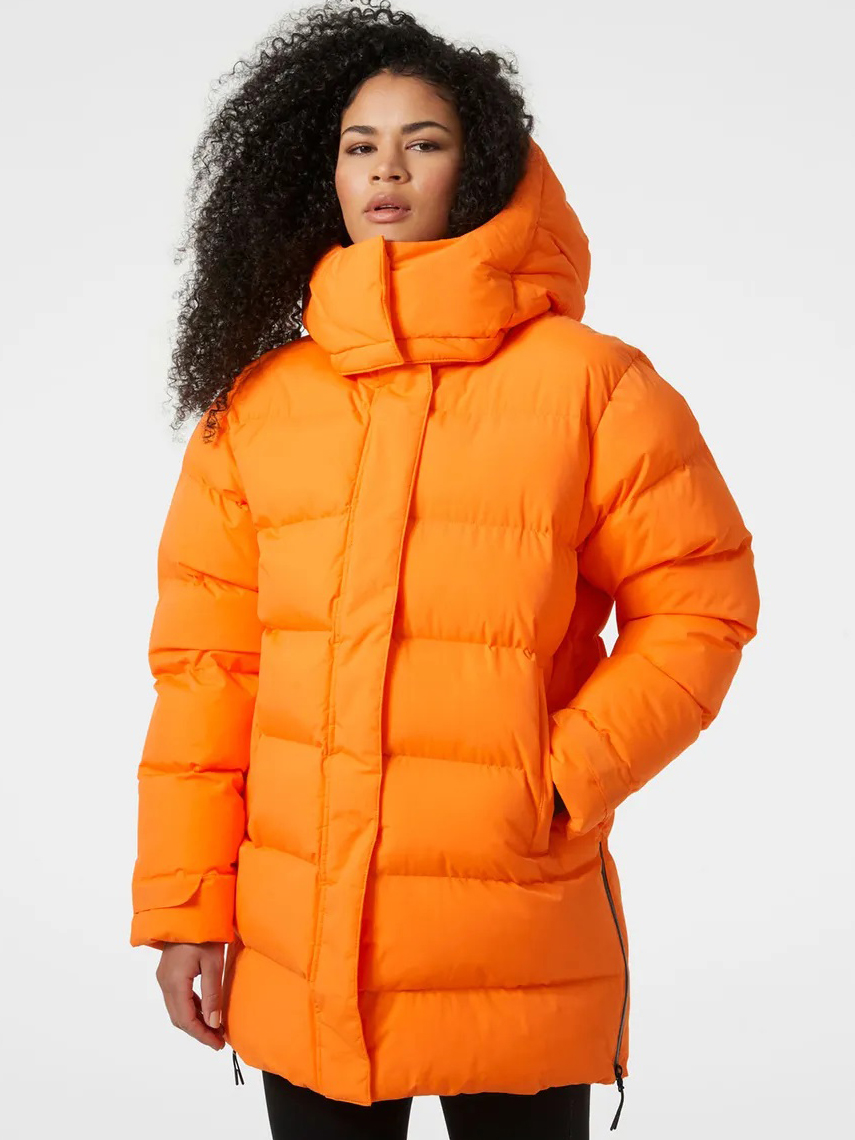 Акція на Куртка зимова жіноча Helly Hansen W Aspire Puffy Parka 53515-325 M Помаранчева від Rozetka