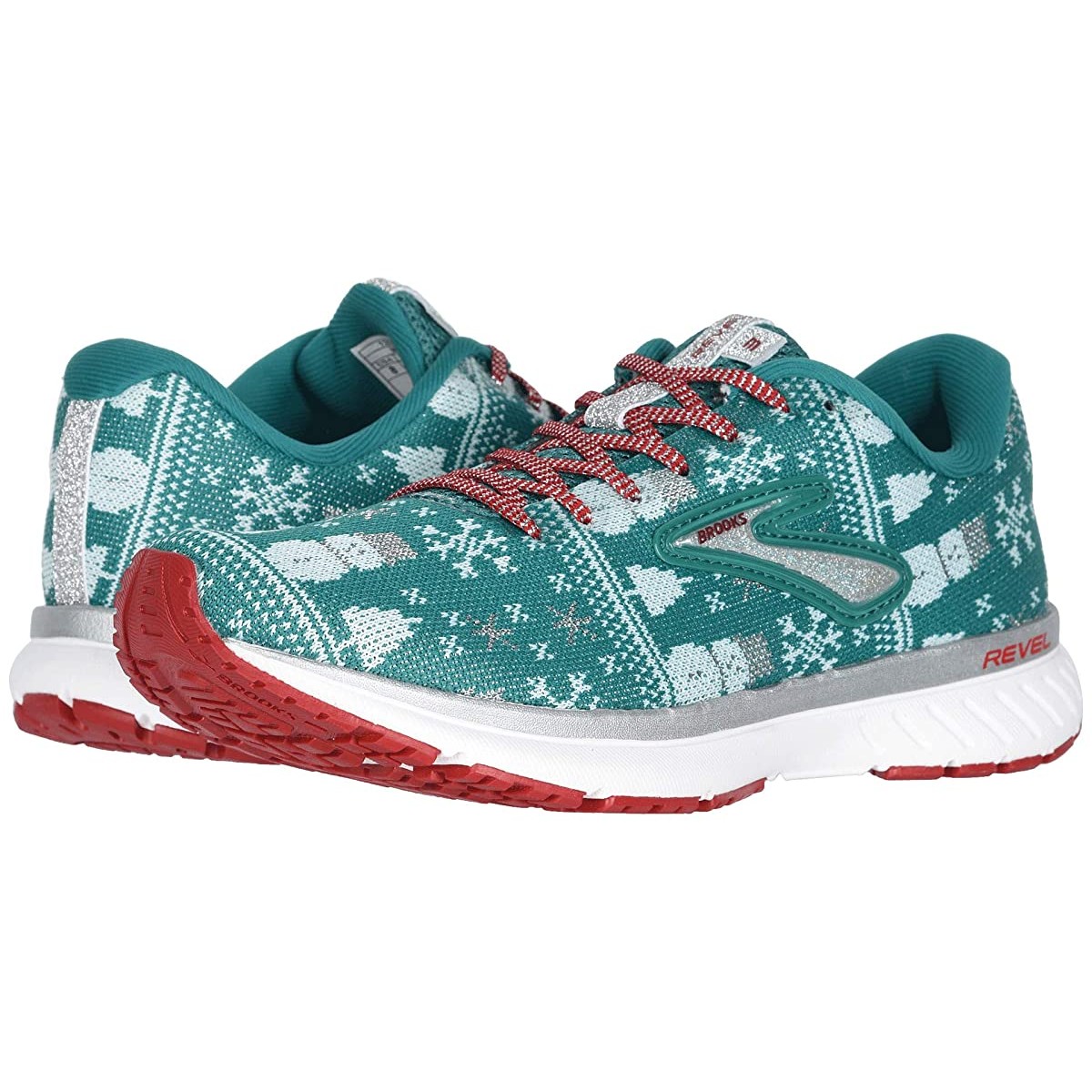 

Кроссовки Brooks Revel 3 Green/Red/Metallic Silver, 35