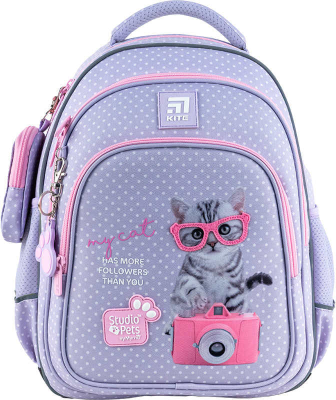 Рюкзак школьный каркасный Kite Education Hugs&Kittens K22-501S-3 (LED)